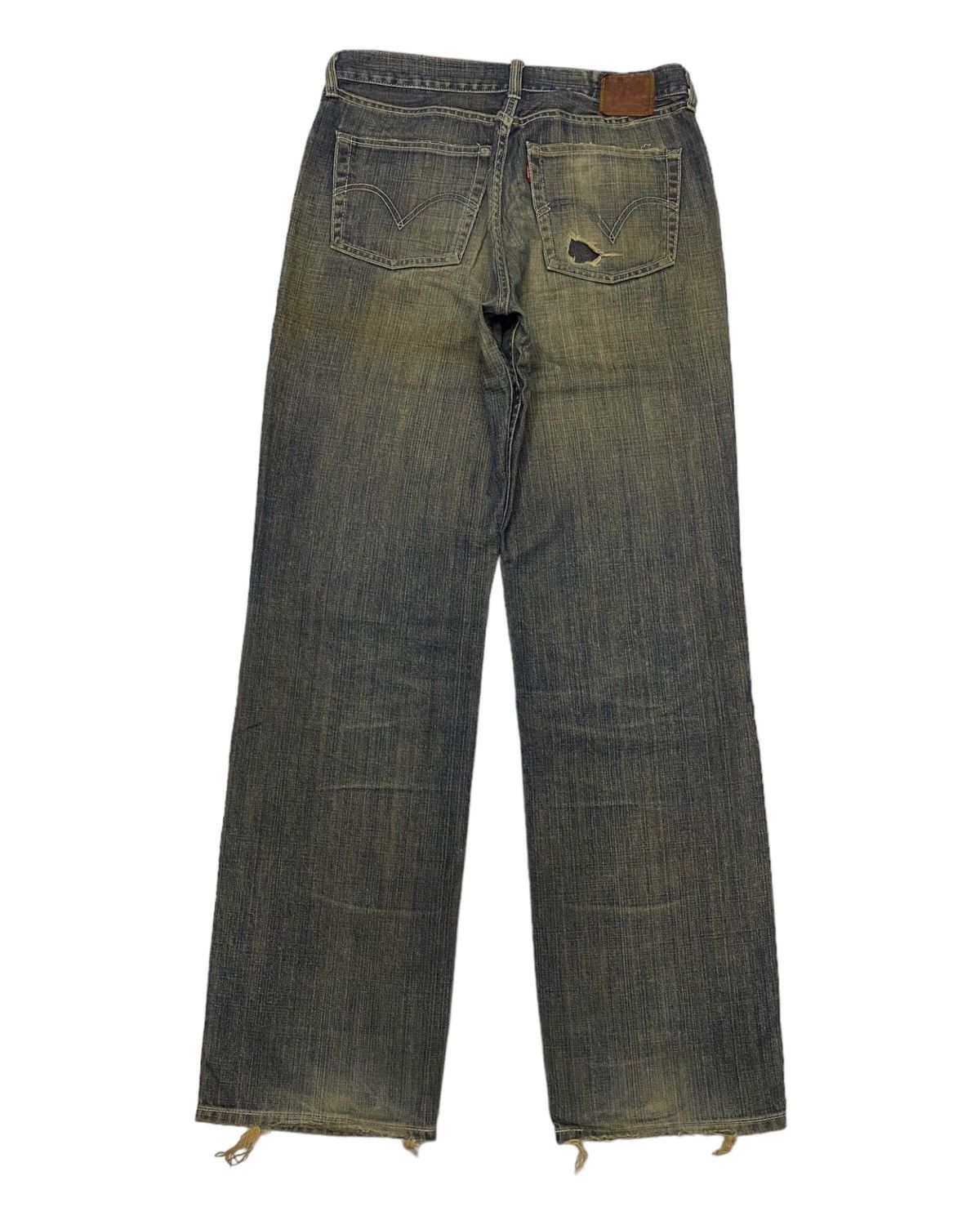 JNCO × Levi's × Vintage 🔥LEVIS 502 RUSTY BAGGY DISTRESSED DENIM JEANS Size US 30 / EU 46 - 3 Thumbnail