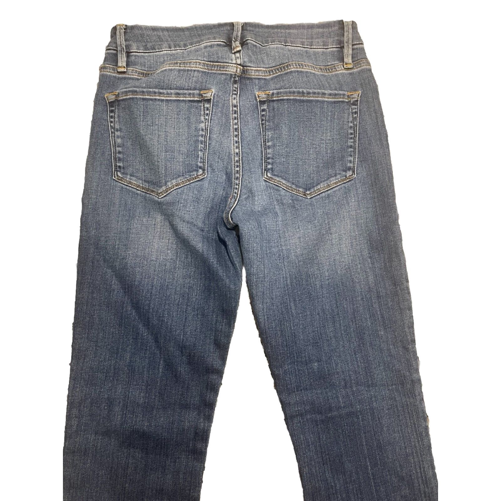 Frame FRAME Jeans Cropped Women 27 Denim Blue Zipper Zip Mid Rise 25 In Inseam Size 27" / US 4 / IT 40 - 6 Thumbnail