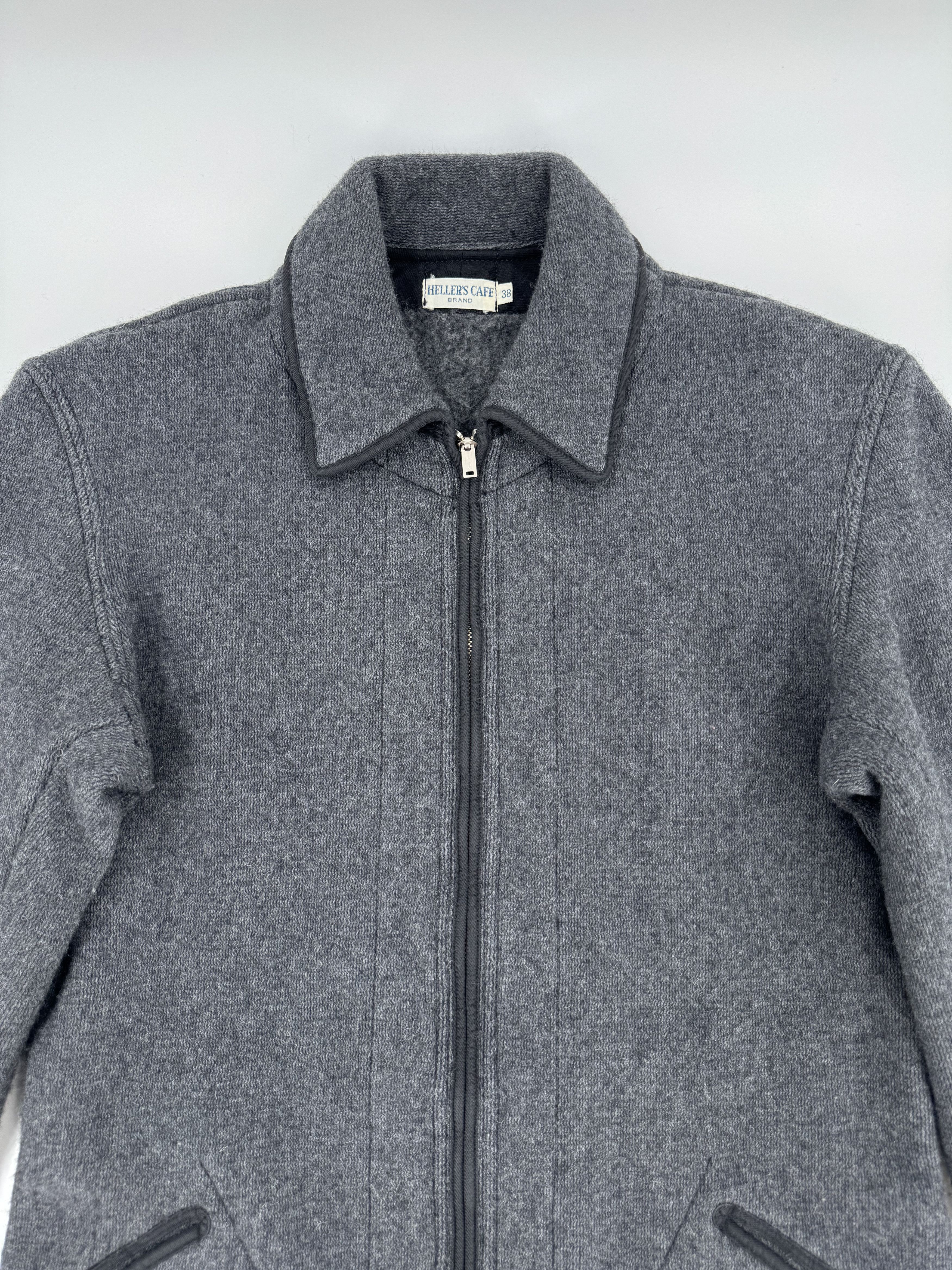 Heller's Cafe Heller's Cafe Warehouse Japan Long Wool Grey Coat Jacket 38 Size US S / EU 44-46 / 1 - 2 Thumbnail