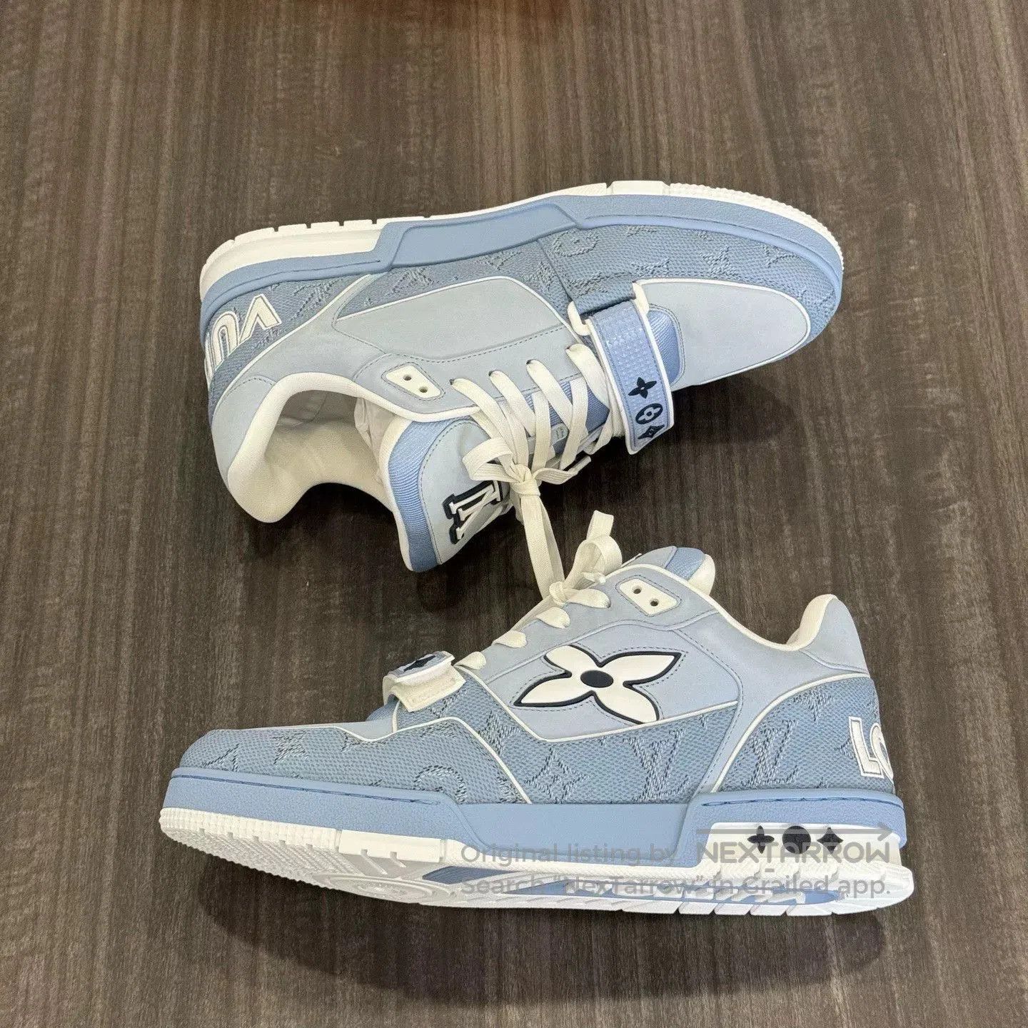 Louis Vuitton Louis Vuitton New Trainer Blue Sneakers. Size US 10.5 / EU 43-44 - 7 Thumbnail