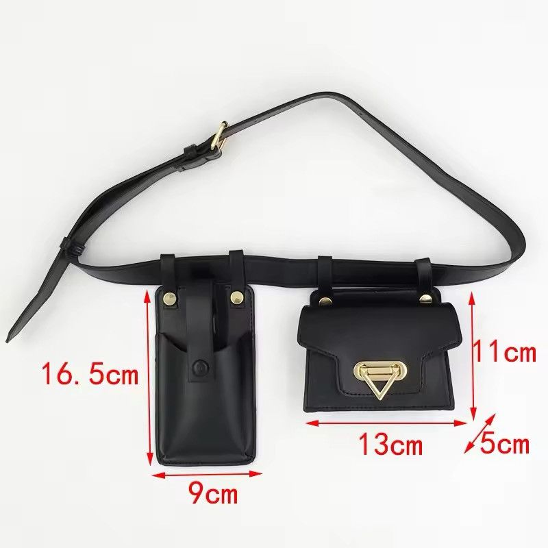 Japanese Brand × Vintage waist bag for women punk style 2-piece chest bag Size ONE SIZE - 8 Thumbnail