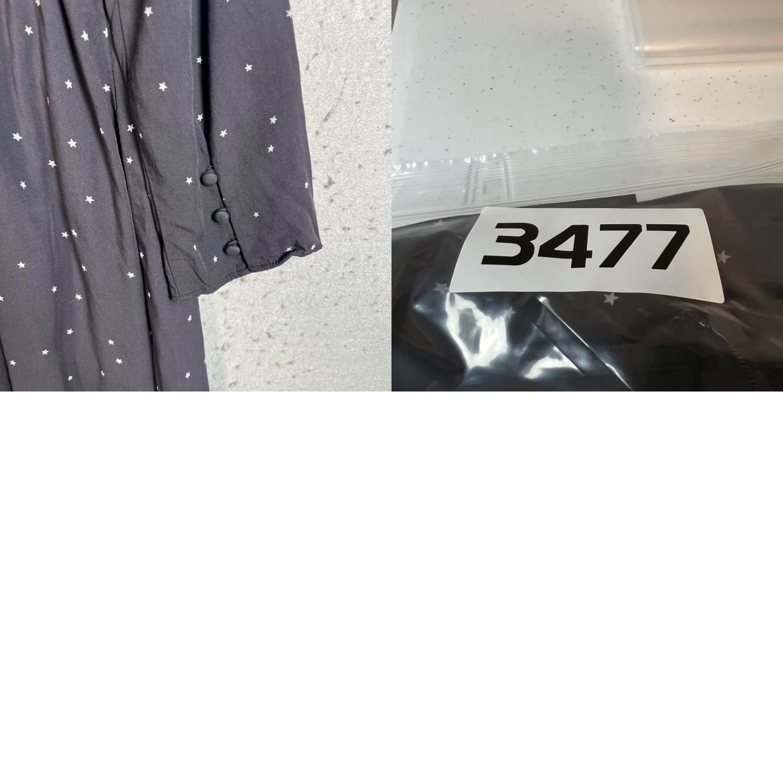 Madewell Madewell Dress Woman Midi Black Long-Sleeve Star Print Polyester Blend Size M / US 6-8 / IT 42-44 - 8 Thumbnail
