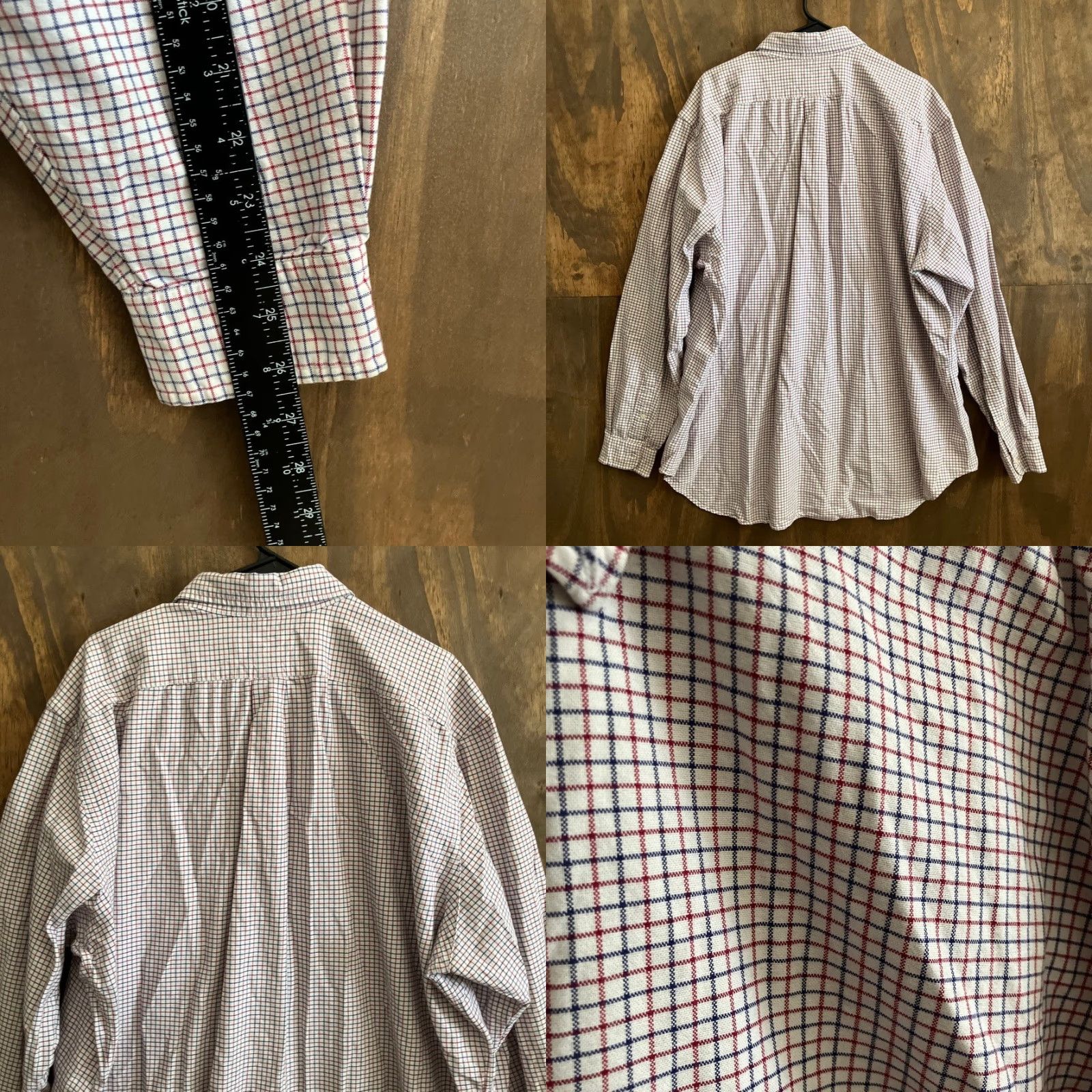 Ralph Lauren Ralph Lauren Mens Shirt White Multi Plaid Button-Up Classic Fit 2XLT 100% Cotton Dress Shirt Button-Down Collar Long Sleeve Logo Classic Mens Wear Size US XXL / EU 58 / 5 - 8 Thumbnail