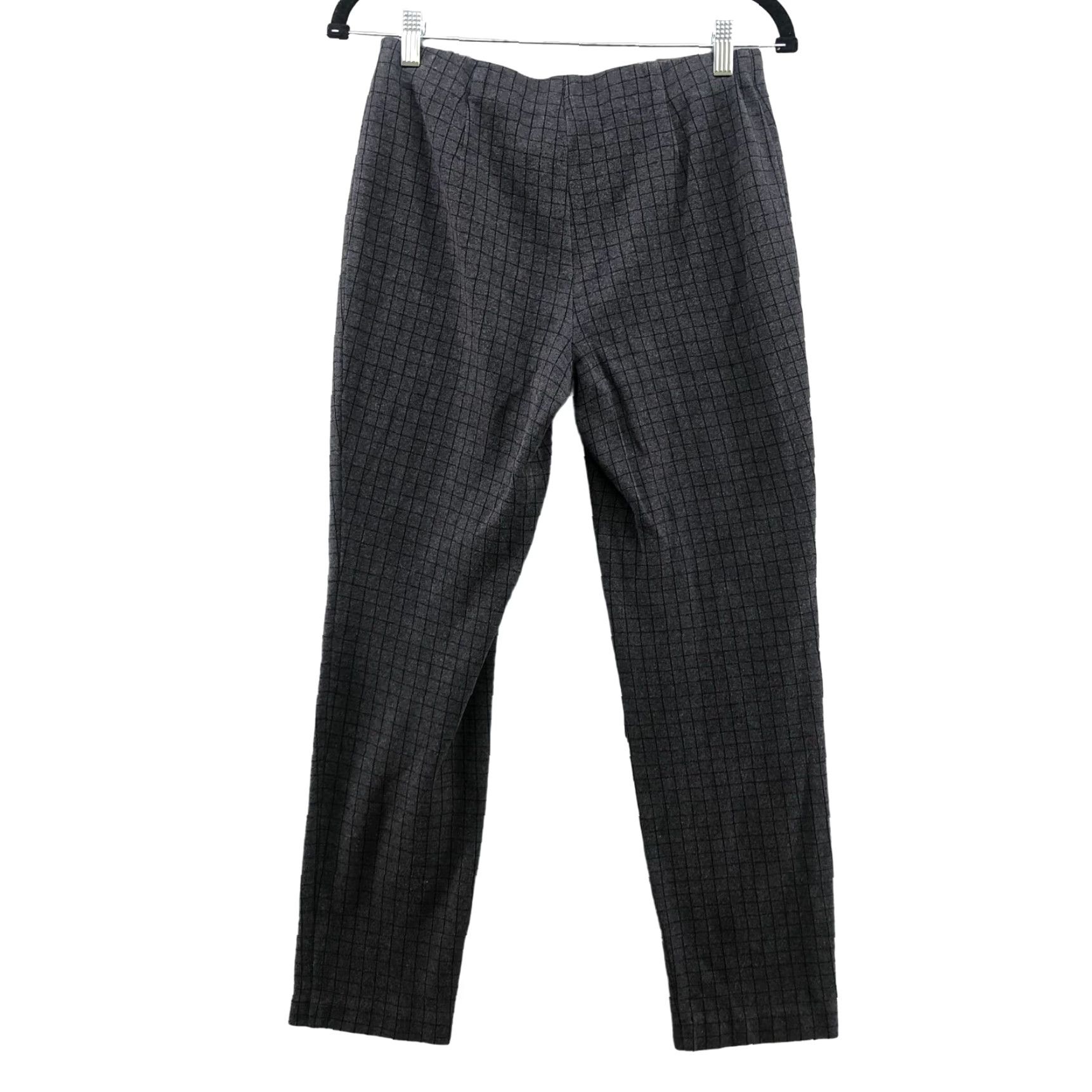 J. Jill J. Jill Slim Leg Gray Plaid Ponte Dress Pants Womens S Mid Rise Flat Front Stretch Slimming Workwear Size 28" / US 6 / IT 42 - 2 Thumbnail