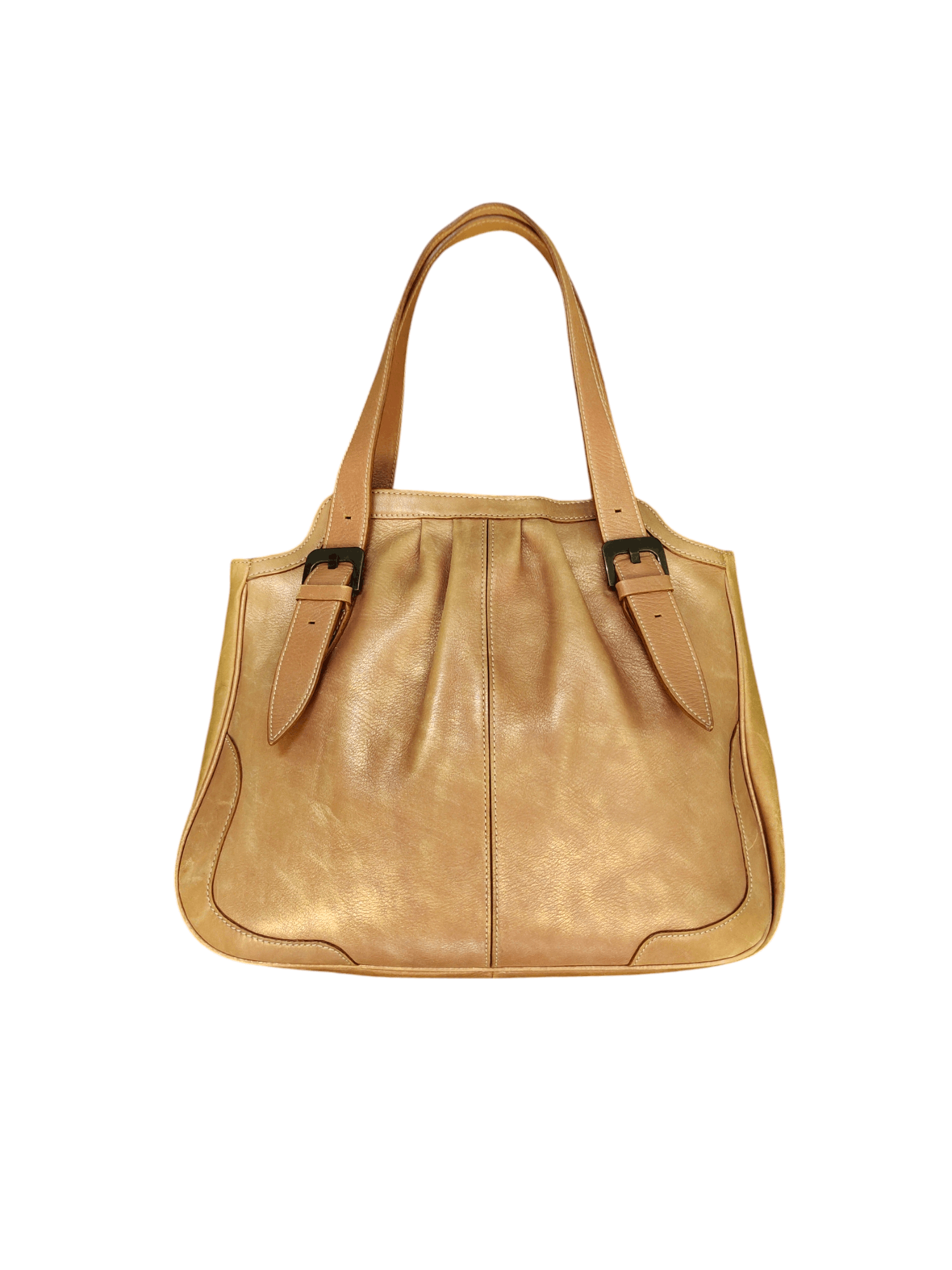 Vintage Sazaby Japan Patina Leather Shoulder Tote Bag