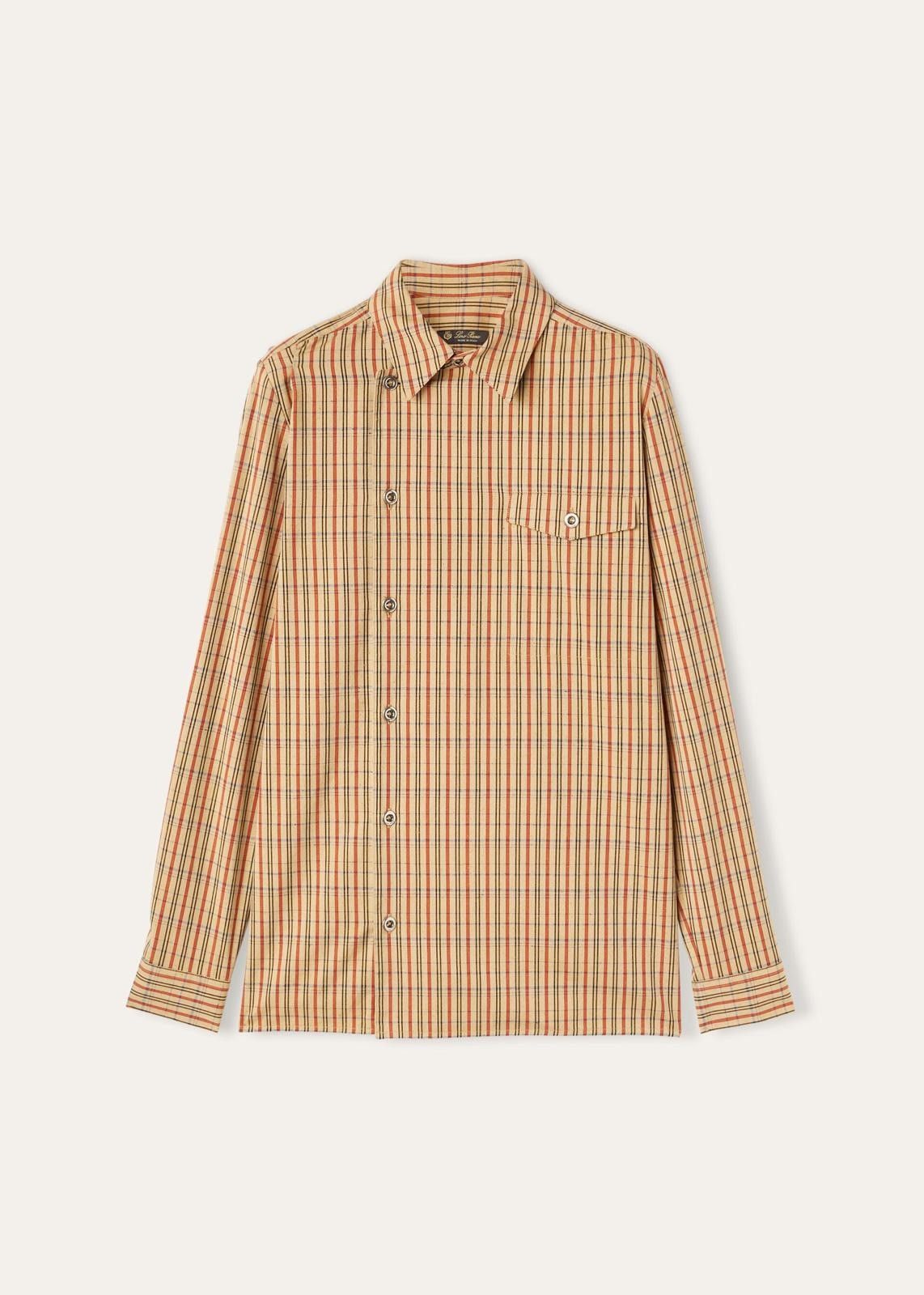 Loro Piana o1srvl11e0725 FAN7184 Chantel Cotton/Silk Shirt Multicolor Size S / US 4 / IT 40 - 1 Thumbnail