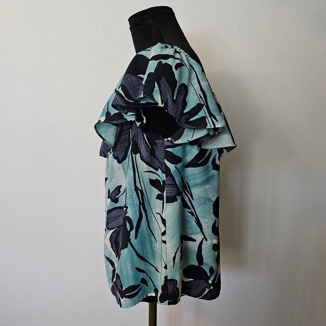 Anthropologie MAEVE Anthropologie Off the Shoulders Floral Blouse Top M Size M / US 6-8 / IT 42-44 - 4 Thumbnail