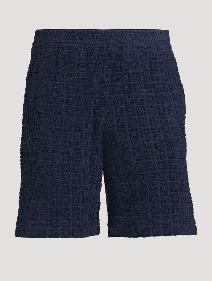 Givenchy oc11z0725 Towelling Bermuda Shorts in Blue Size US 30 / EU 46 - 2 Thumbnail
