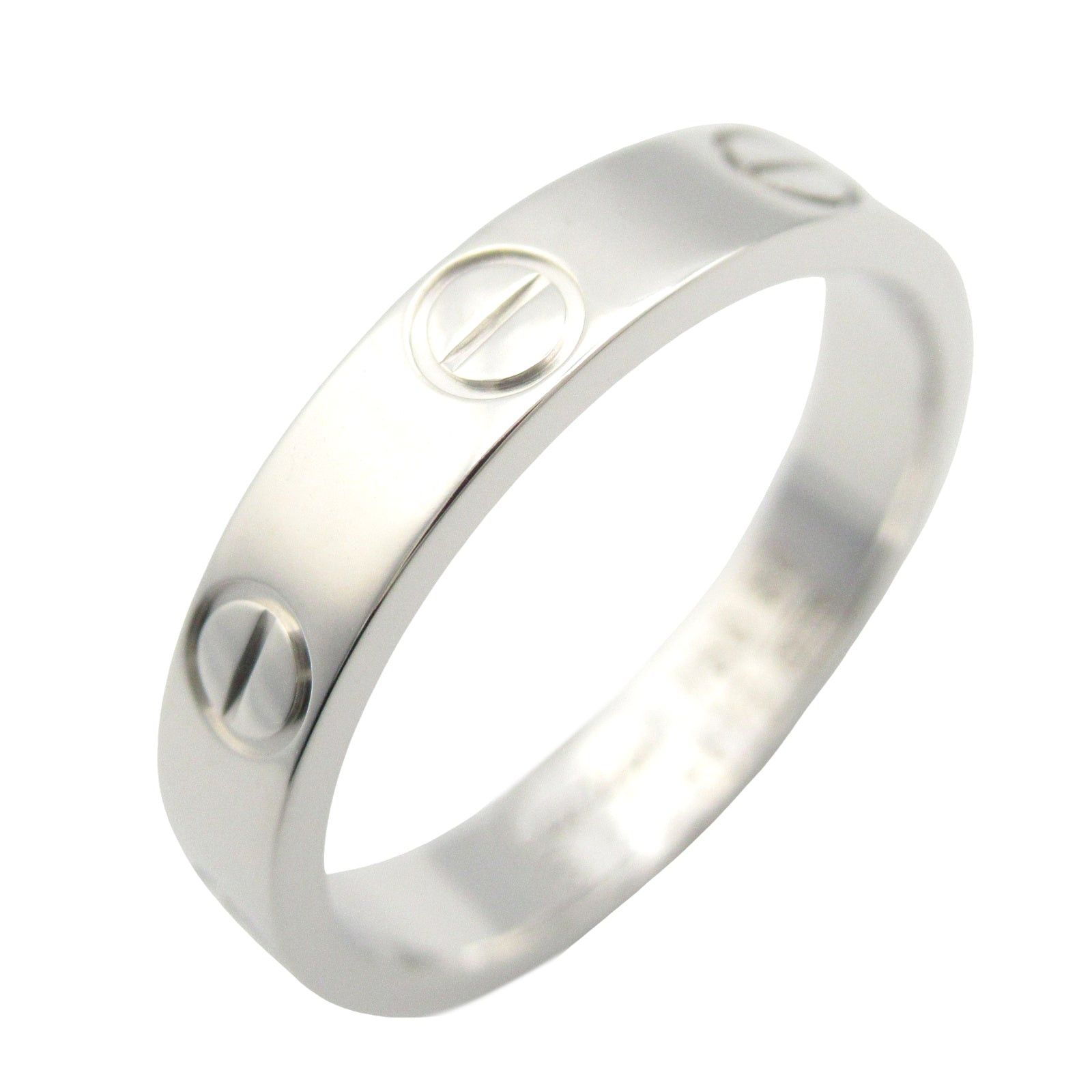 Cartier Cartier Mini Love Ring K18Wg (White Gold) Silver Size ONE SIZE - 1 Thumbnail