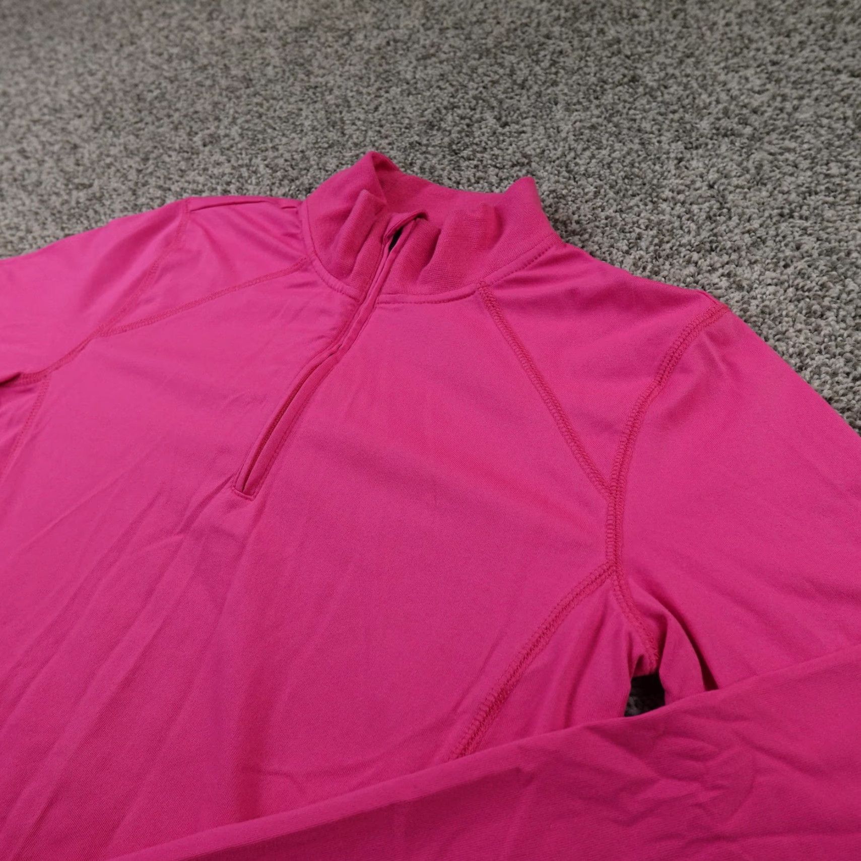 Vintage Zero Restriction Pullover Womens S Pink Performance 1/4 Zip Golf Top Stretch Size S / US 4 / IT 40 - 2 Thumbnail