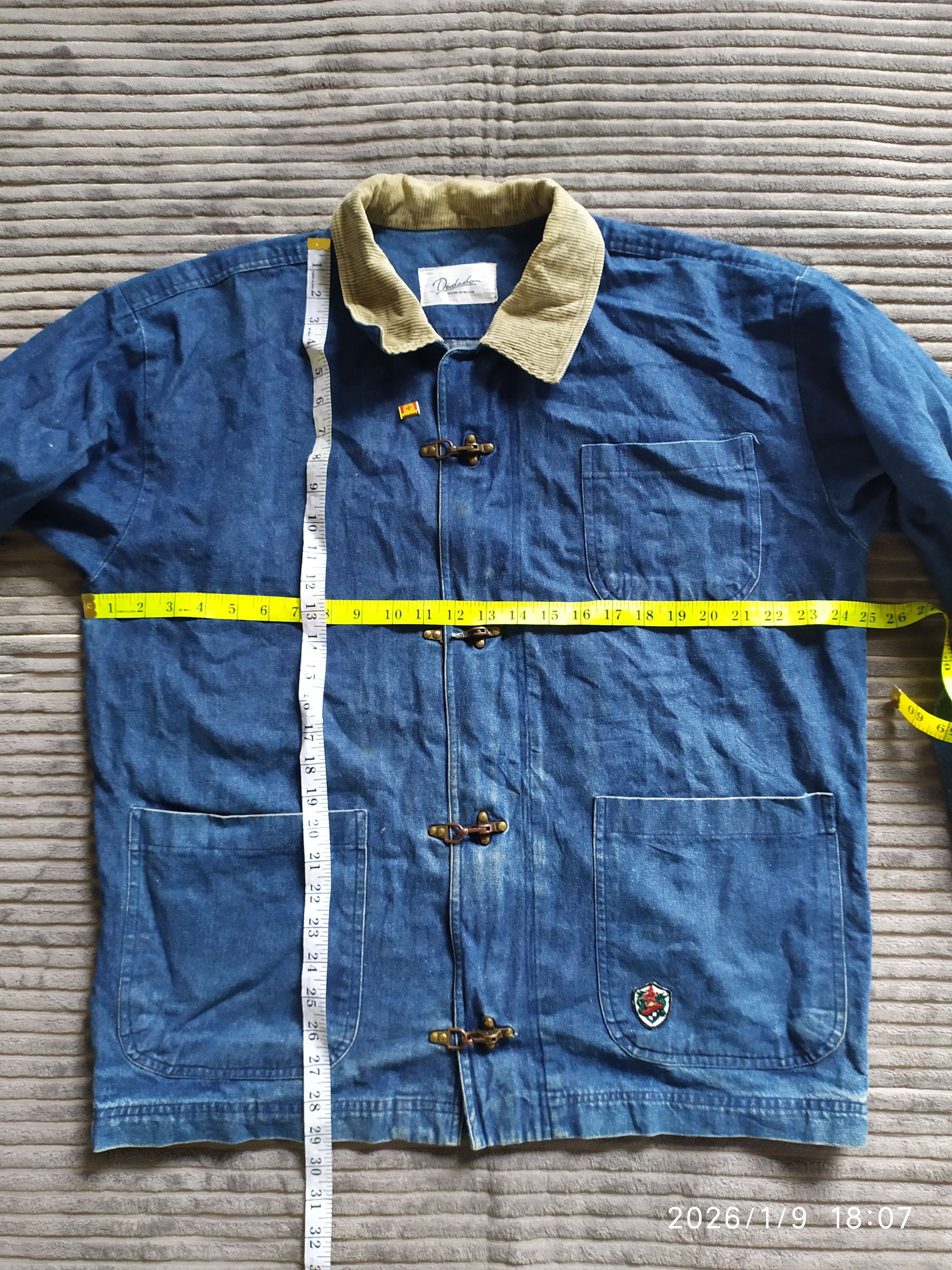Japanese Brand Rare Desigm Vintage Japanese Brand Denim Jacket Size US L / EU 52-54 / 3 - 11 Thumbnail