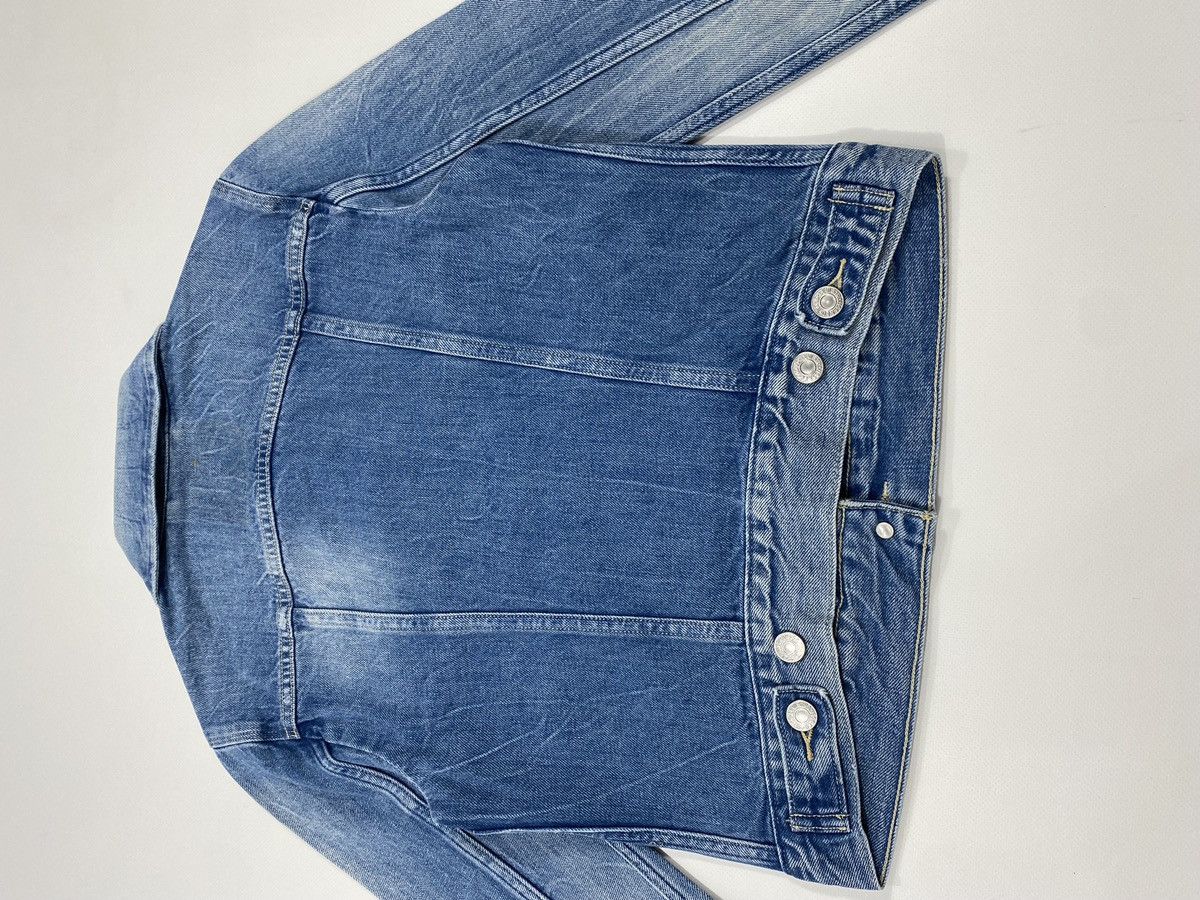 Levi's Levis Washed Blue Trucker Jacket Denim Size XS / US 0-2 / IT 36-38 - 12 Thumbnail