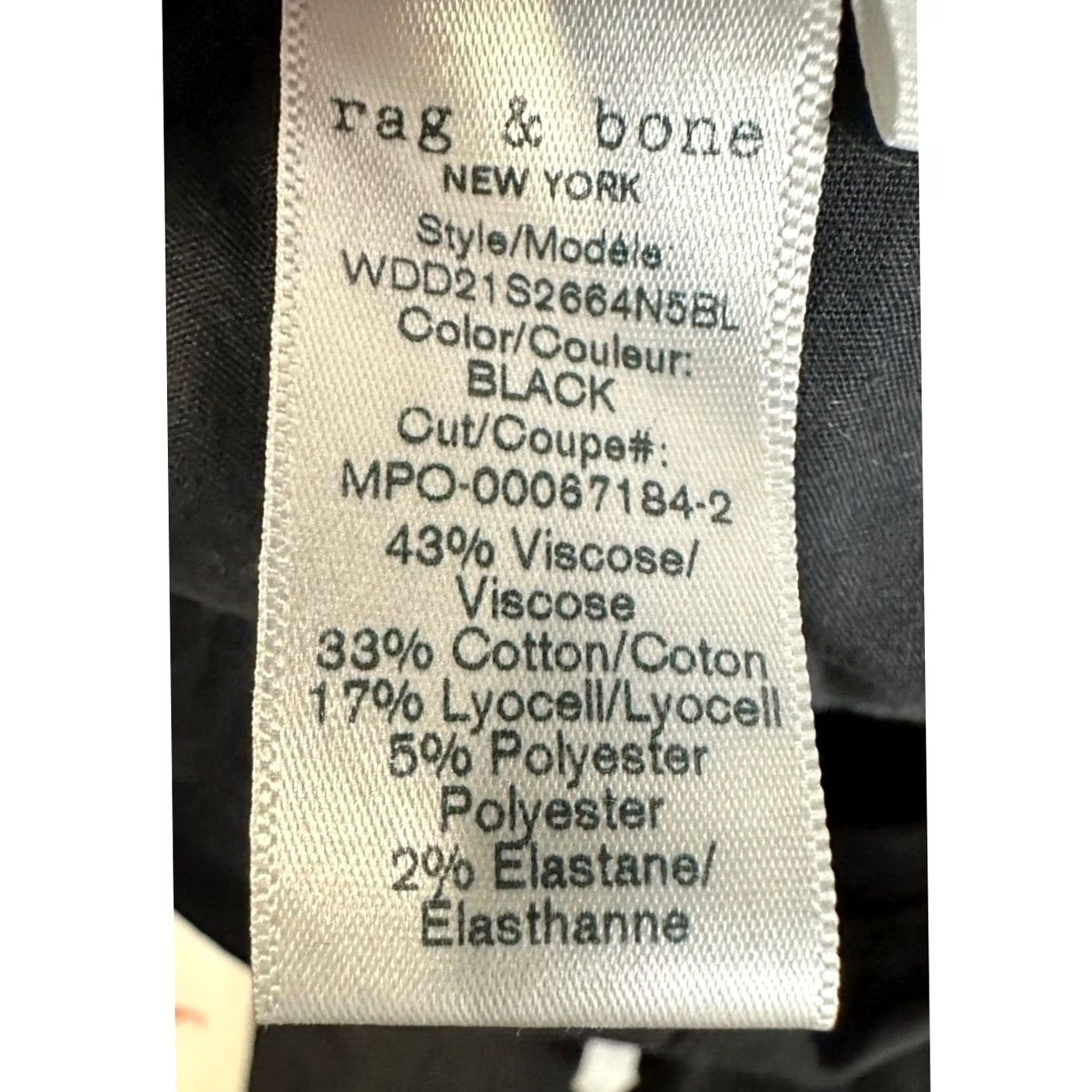 Rag & Bone Rag & bone Nina High-Rise Skinny Jeans Black 26 Women Slim Fit Stretch Denim EUC Size 26" / US 2 / IT 38 - 5 Thumbnail