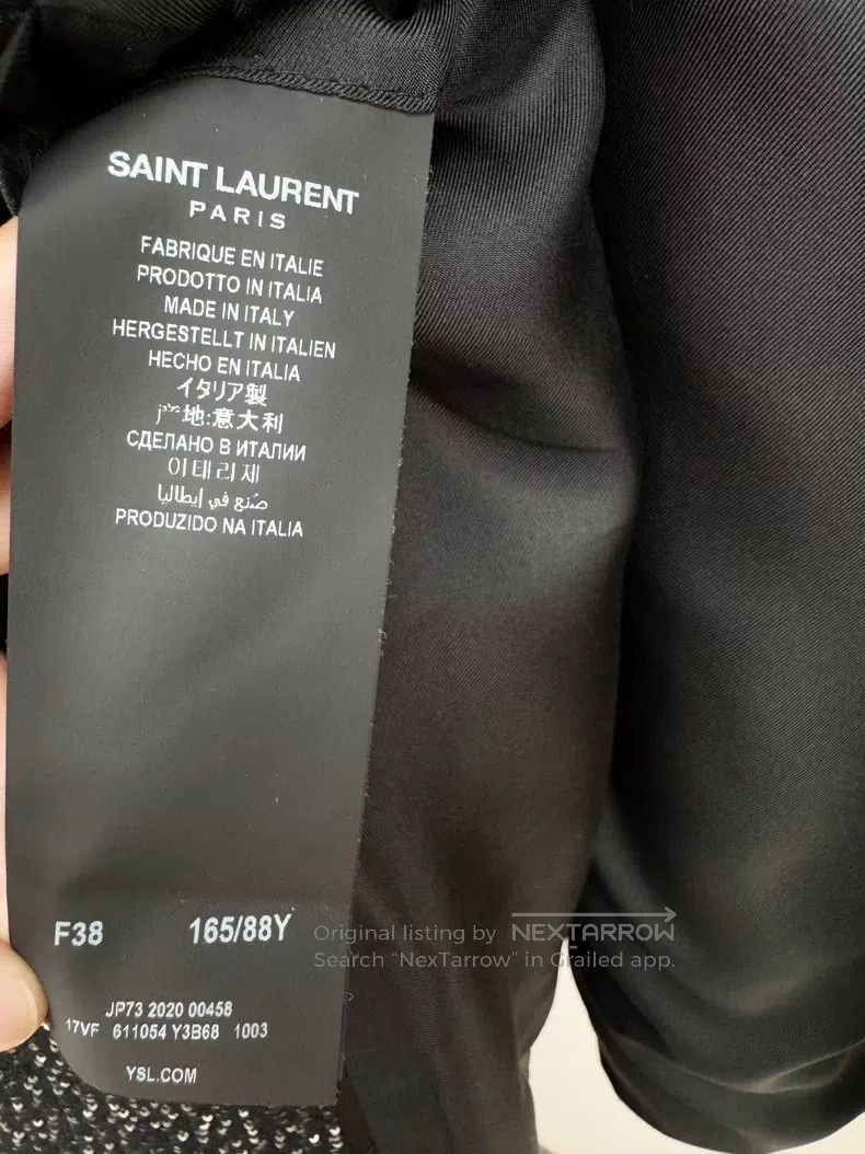 Saint Laurent Paris Saint Laurent Paris Heavy Sequin Jacket Size XS / US 0-2 / IT 36-38 - 3 Thumbnail