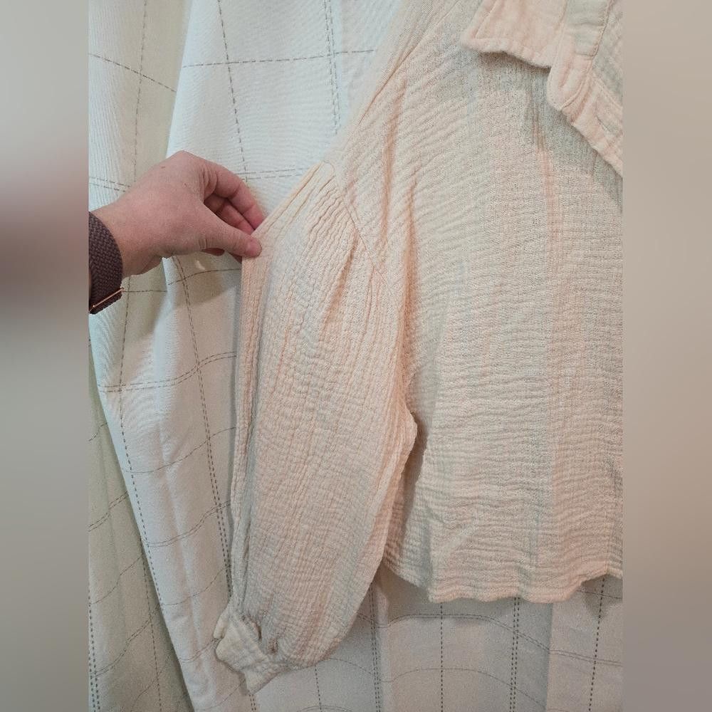Other Altard State Crepe Cropped Button Down Size M / US 6-8 / IT 42-44 - 3 Thumbnail