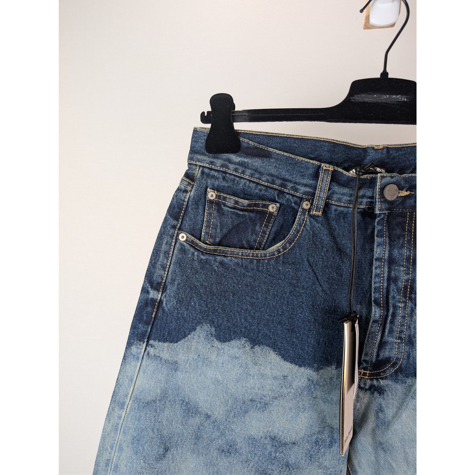 Palm Angels o1rshd1 Cloud Wash 5-Pocket Loose Denim Pants in Light Blue Size US 34 / EU 50 - 6 Thumbnail