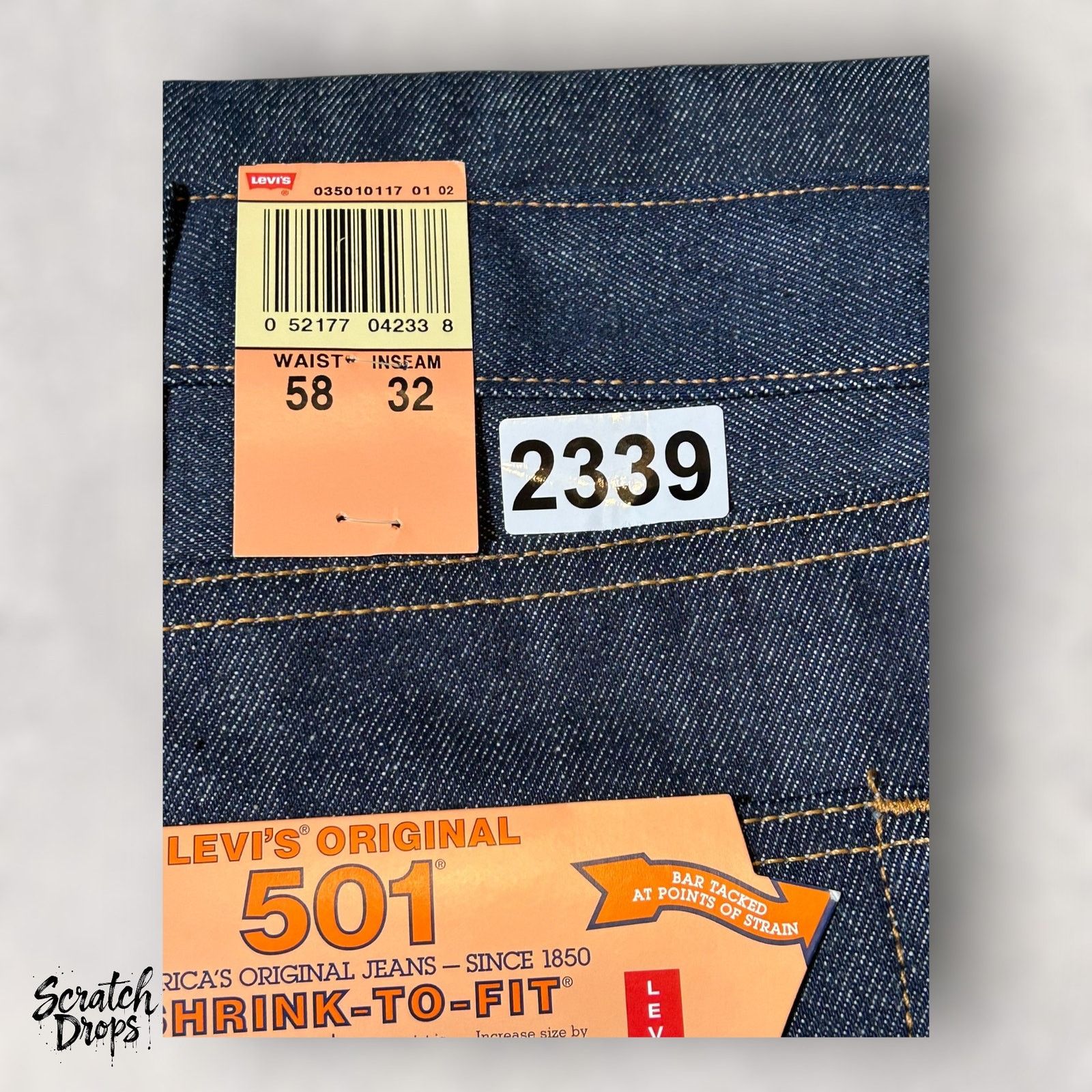 Levi's Vintage Levis 501xx Shrink-to-Fit Jeans USA W58 L34 501 NWT Size US 42 / EU 58 - 6 Thumbnail