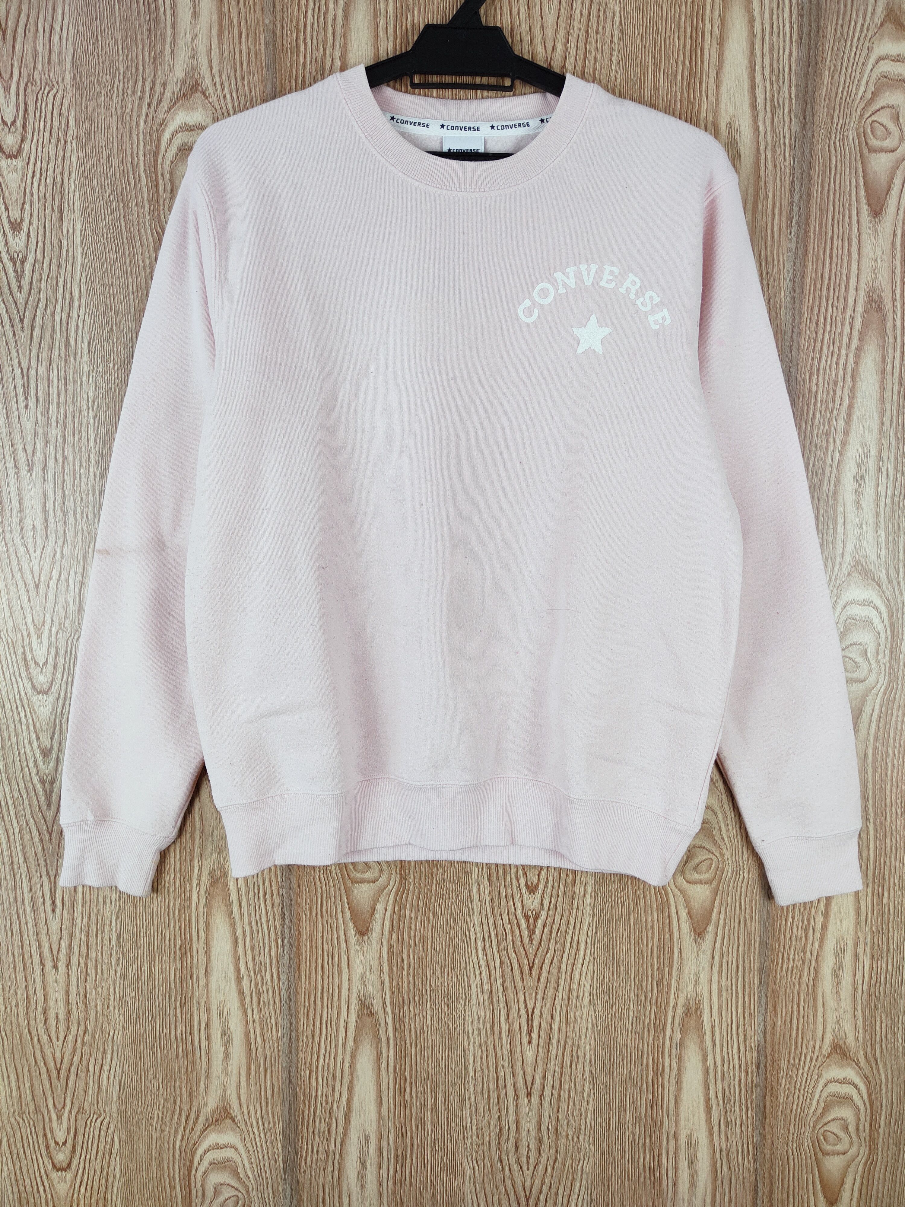 Converse × Vintage Vintage Converse Pink Sweatshirts (Authentic stuff) Size M / US 6-8 / IT 42-44 - 1 Thumbnail