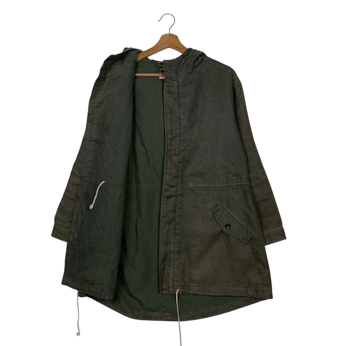 Japanese Brand Chambre De Nimes Hooded Military Parka Size M / US 6-8 / IT 42-44 - 10 Thumbnail
