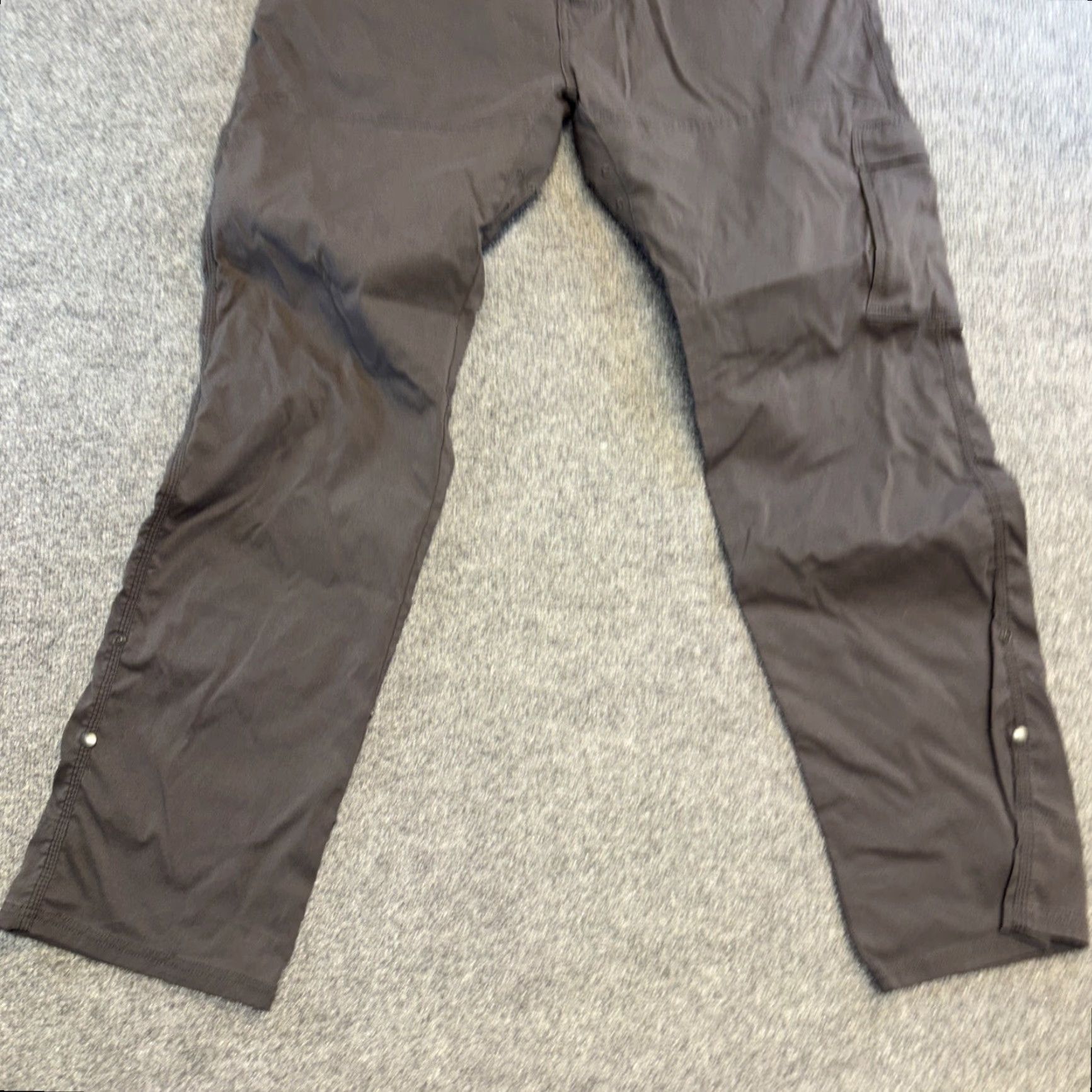 Vintage Kuhl Slackr Pants Mens 34 X 32 Dark Green Carpenter Pockets Pants Men Regular Inseam 32 Khakis Pockets Leather Logo? Size US 34 / EU 50 - 3 Thumbnail