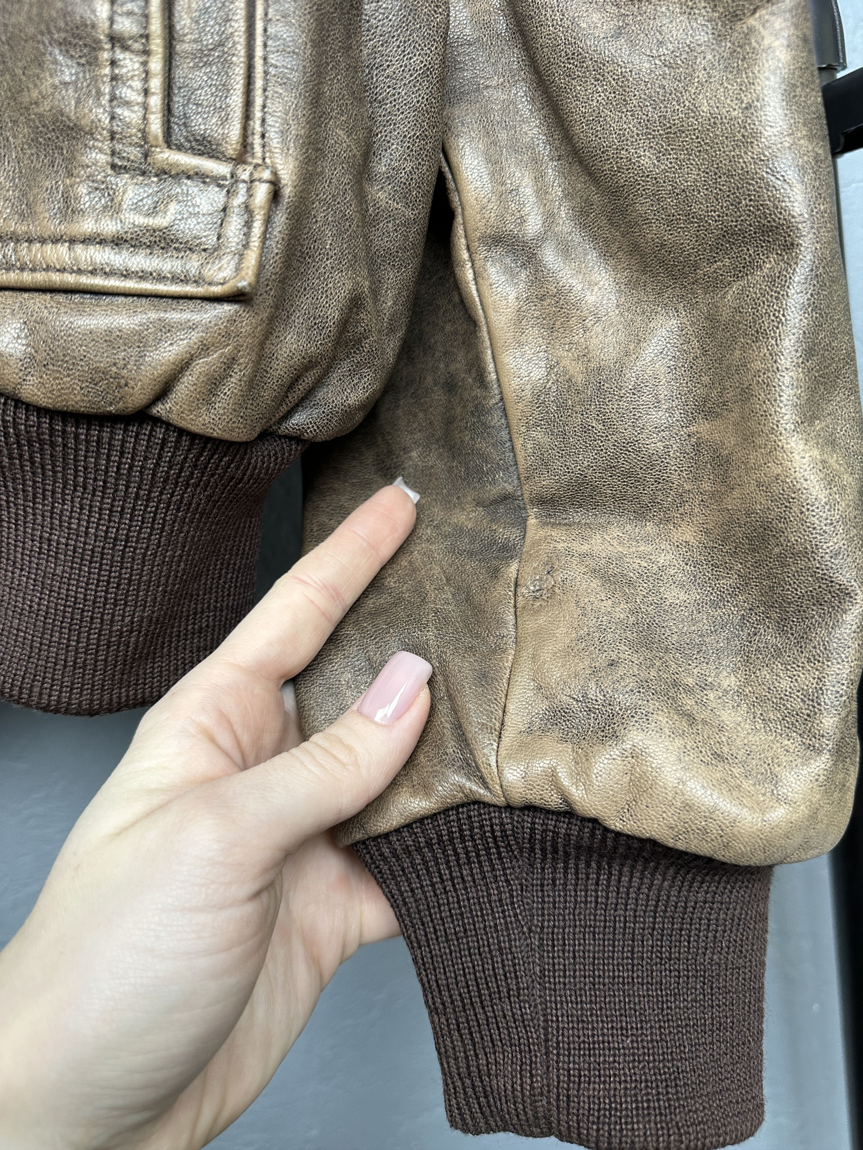L.L. Bean L.L. Bean 90s Vintage Mens Goatskin Leather Flying Jacket Size US XL / EU 56 / 4 - 6 Thumbnail