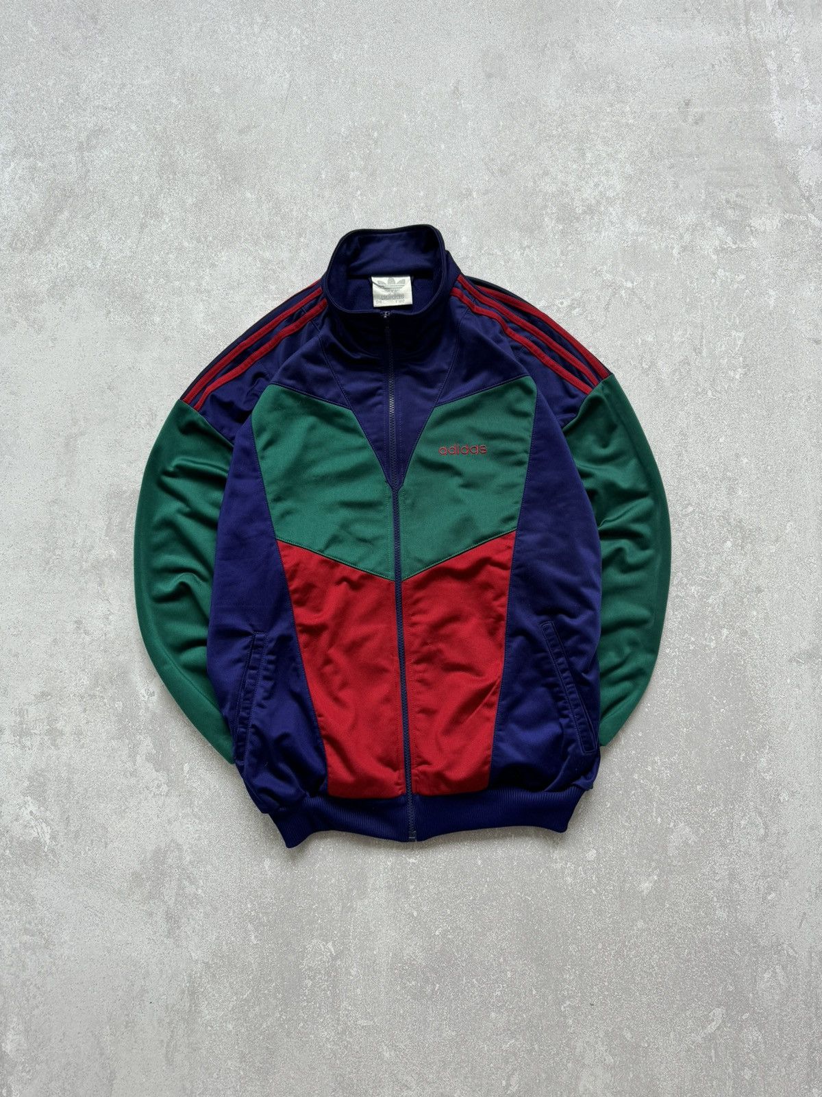 Pre-owned Adidas X Vintage Adidas 90's Multicolor Track Jacket Olympic