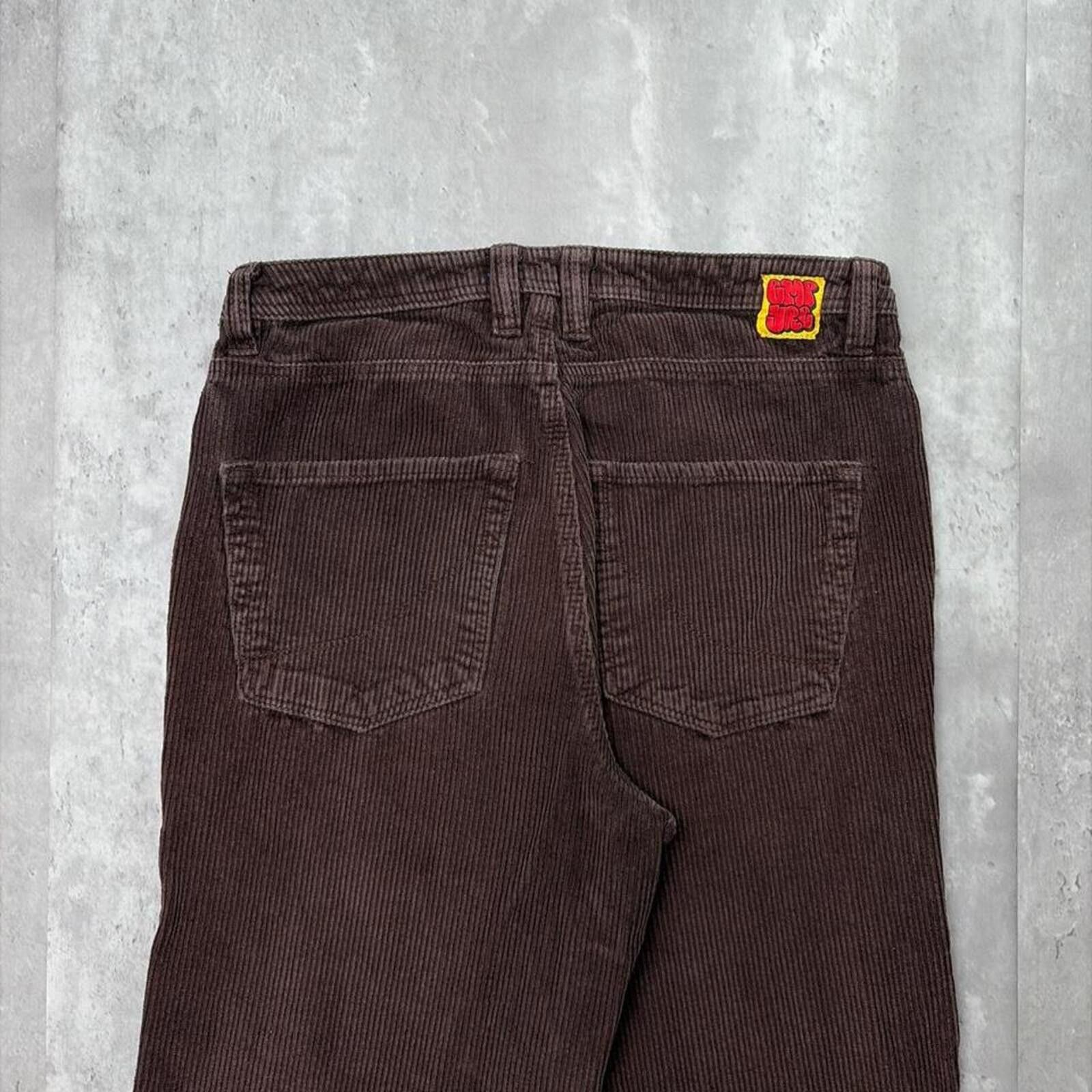 Empyre Y2K Empyre Grunge Corduroy Distressed Baggy Skater Pants Size US 30 / EU 46 - 3 Thumbnail