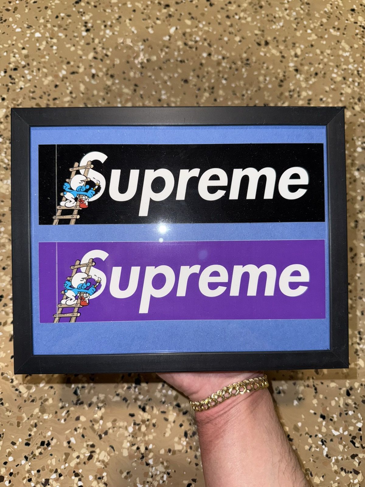 Supreme Supreme Smurf Box Logo Stickers (Set of Two) Size ONE SIZE - 1 Preview