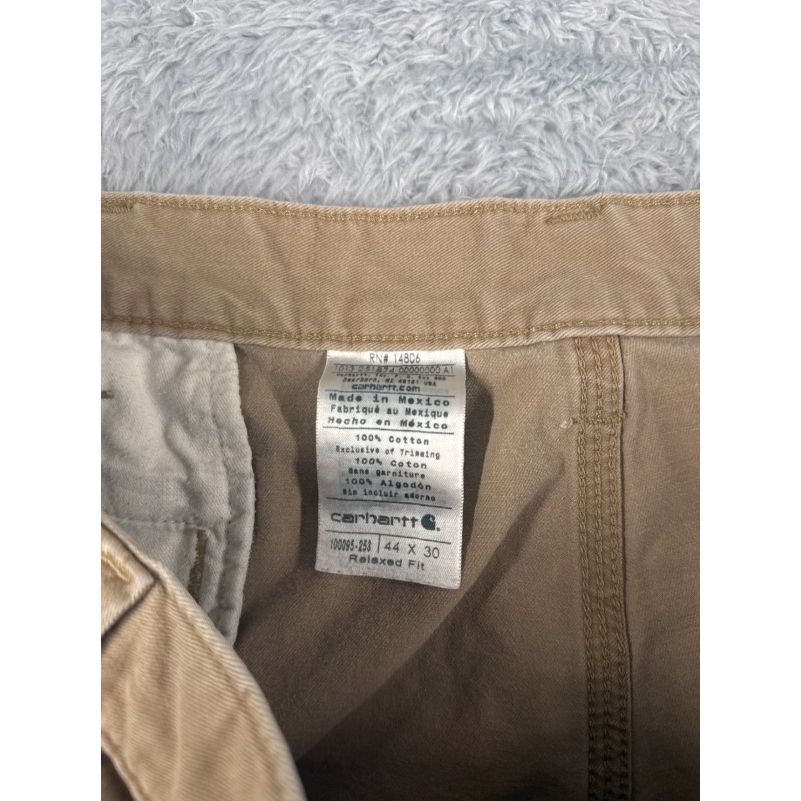 Carhartt Carhartt Pants Men 44 Beige Relaxed Fit Twill 5 Pocket Work 100% Cotton 41x29 Mens Size US 44 / EU 60 - 6 Thumbnail