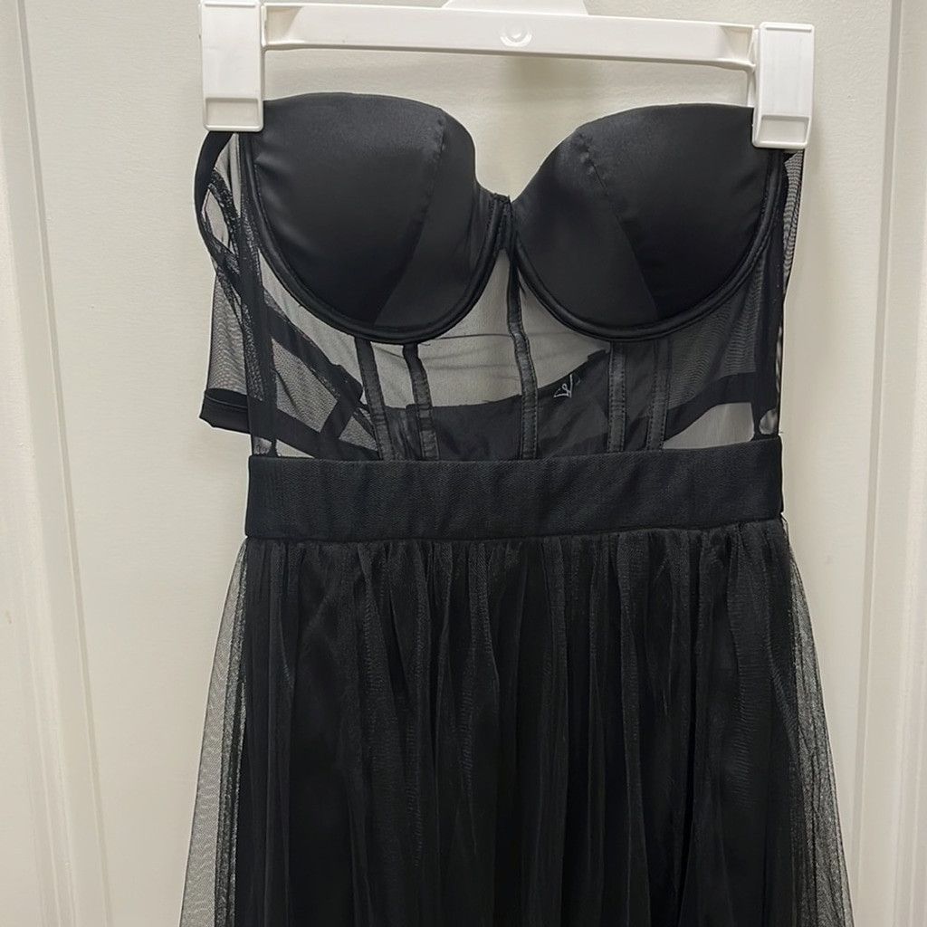 Windsor Smith Black Mesh See-Thru Gown - M Size S / US 4 / IT 40 - 5 Thumbnail