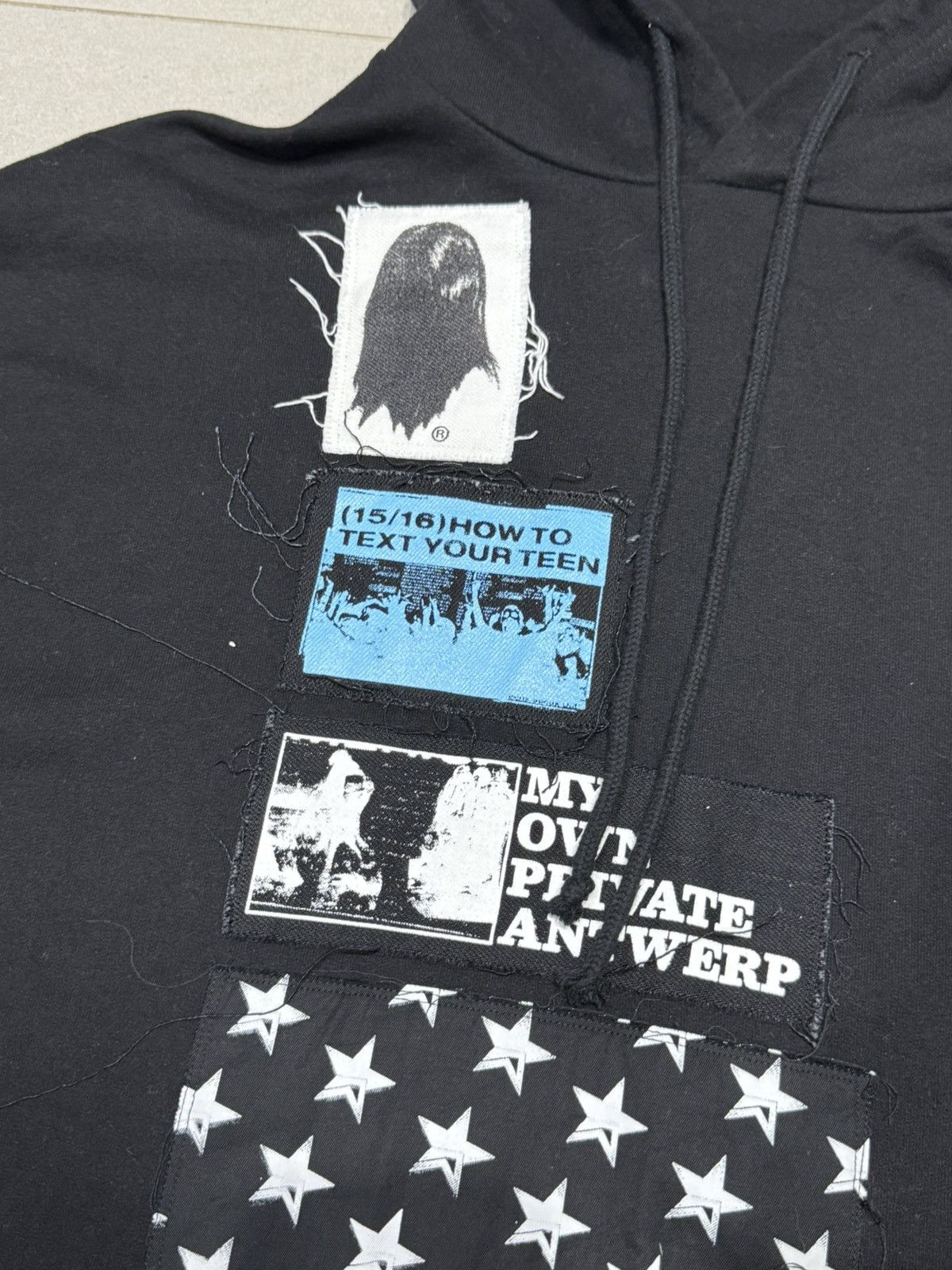 Raf Simons 2020 Raf Simons patched detail hoodie Size US L / EU 52-54 / 3 - 2 Thumbnail