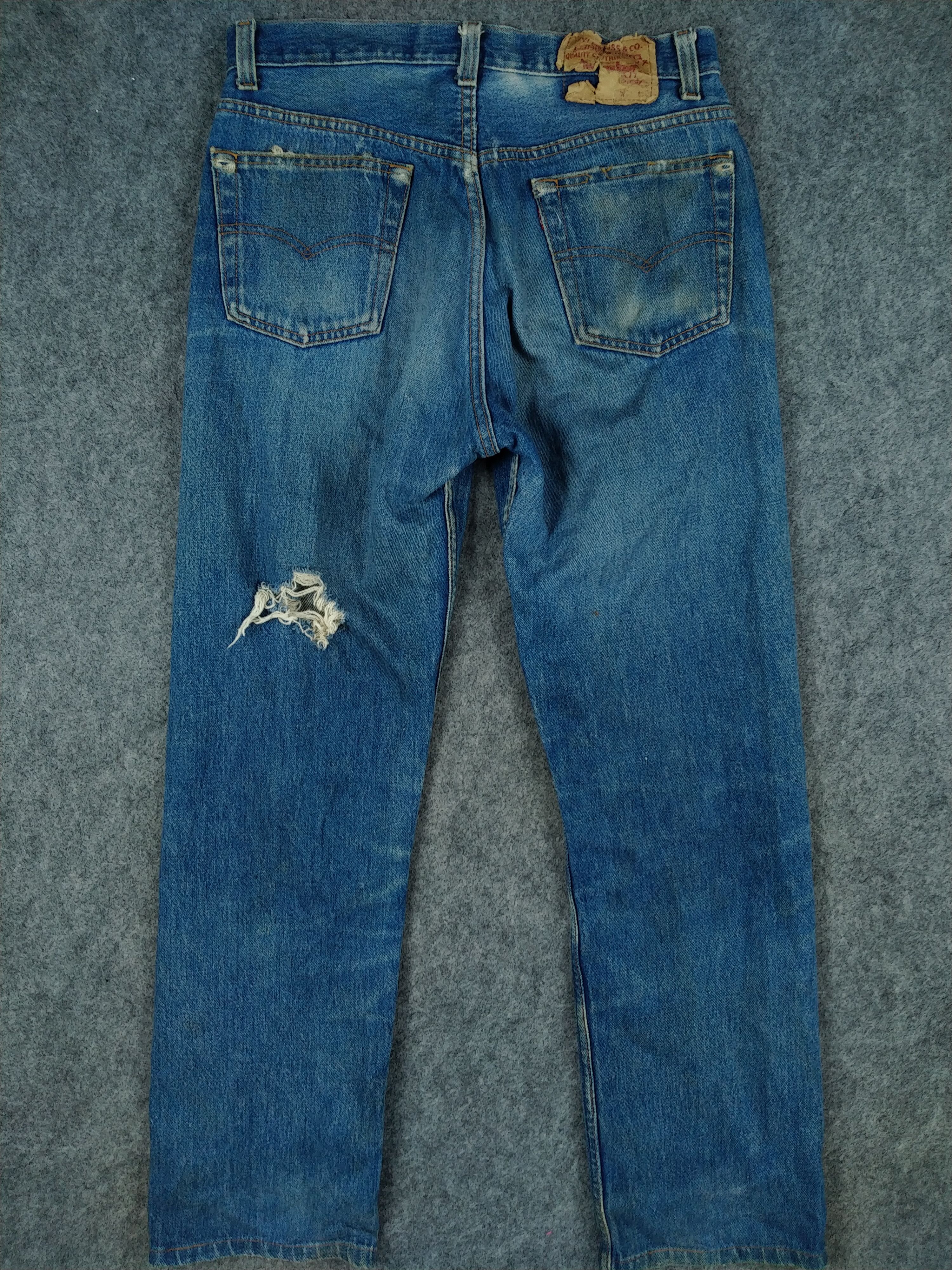 Levi's 90s Blue Wash Vintage Levi's 501 USA Denim 30x28.5 -JN815 Size US 30 / EU 46 - 2 Thumbnail