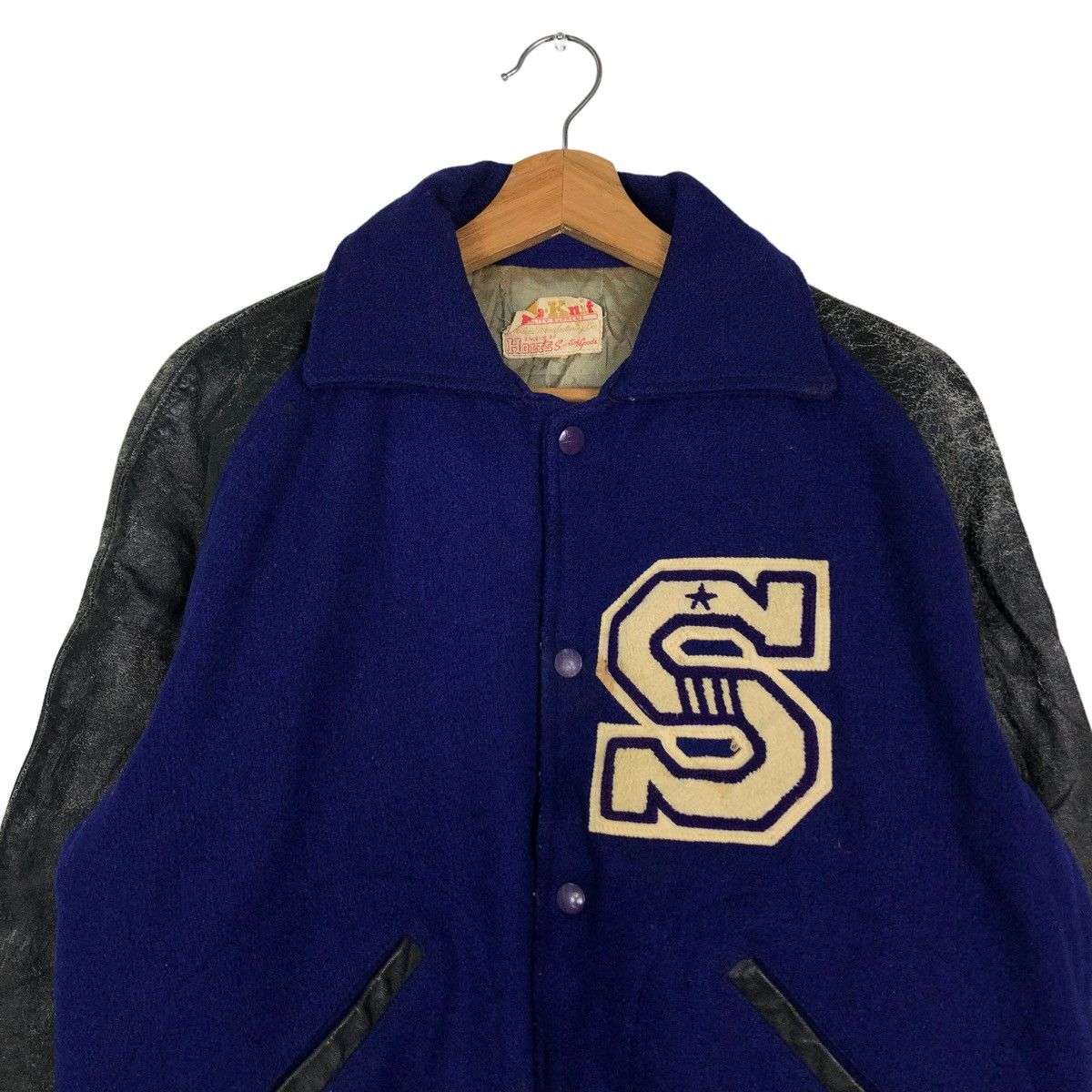 Toyo Enterprises 🔥Vintage Leather Varsity Jacket Division of Holt’s USA Size US M / EU 48-50 / 2 - 3 Thumbnail