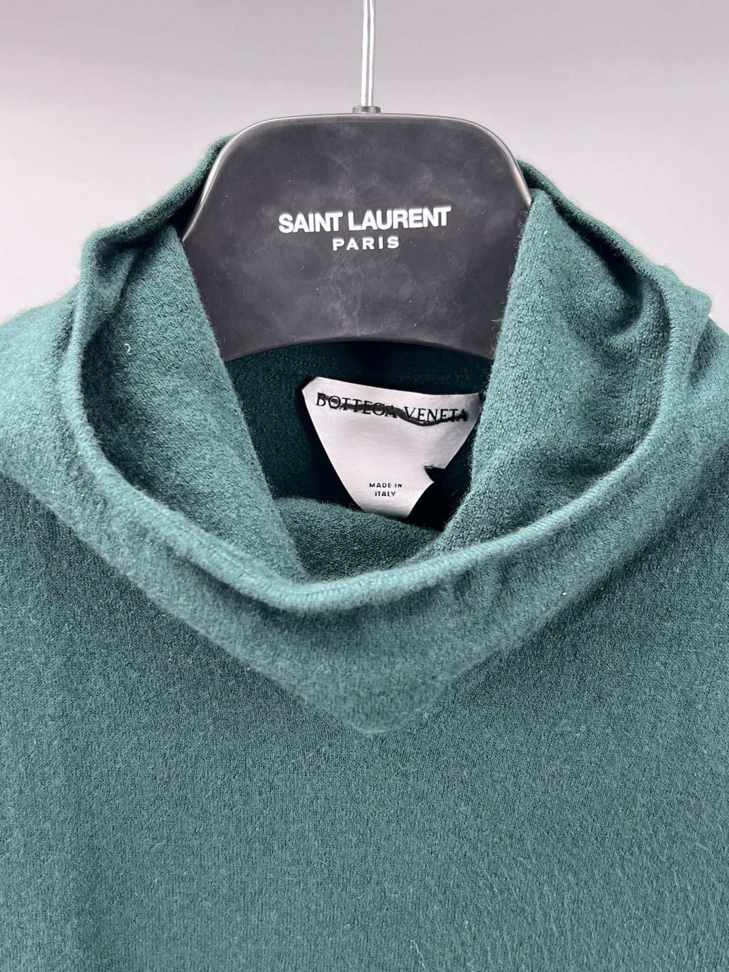 Bottega Veneta green cashmere blend turtleneck knit pullover Size US S / EU 44-46 / 1 - 2 Thumbnail