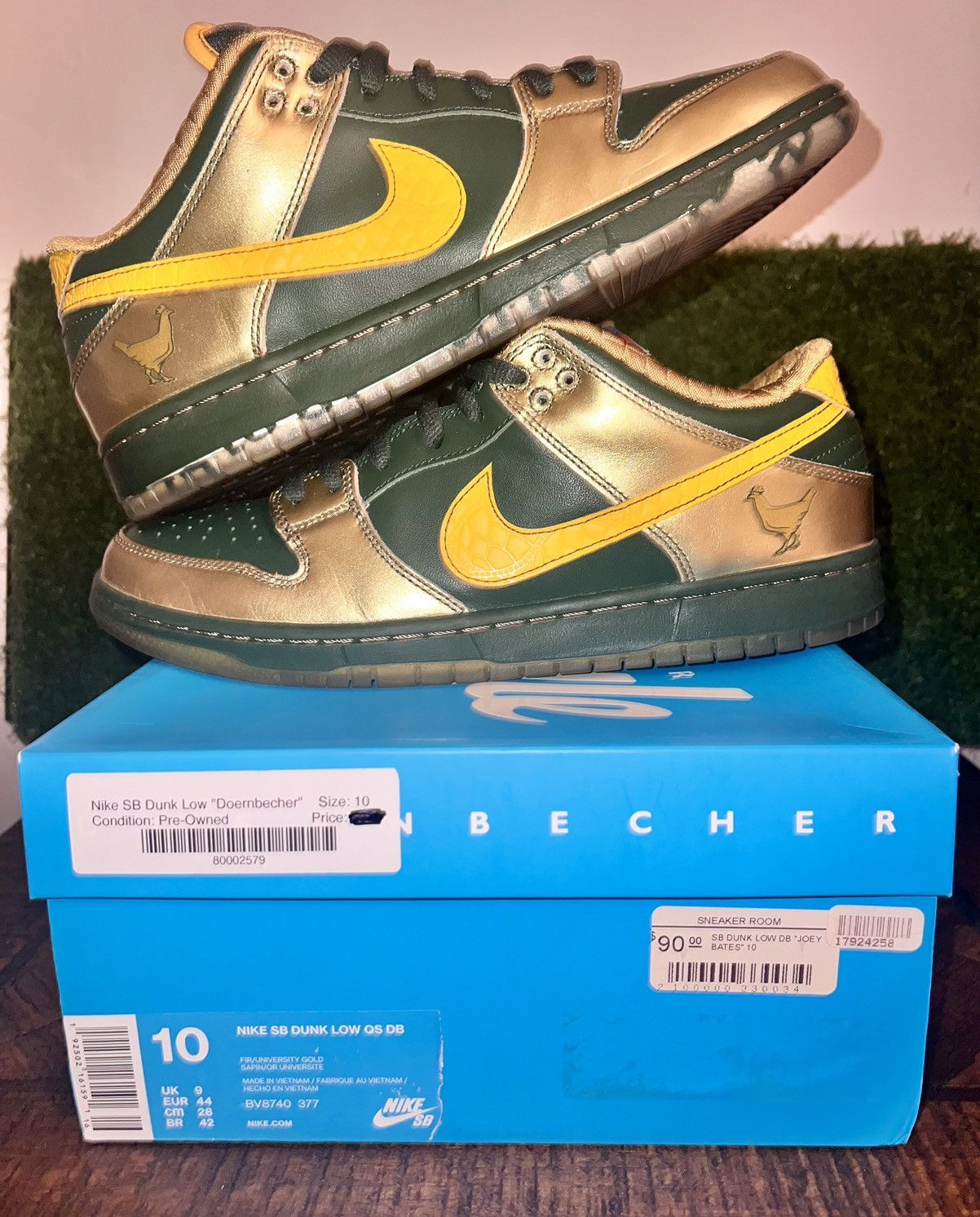 image of Nike Dunk Pro Low Sb 'doernbecher' 2018 Shoes in Grey, Men's (Size 10)