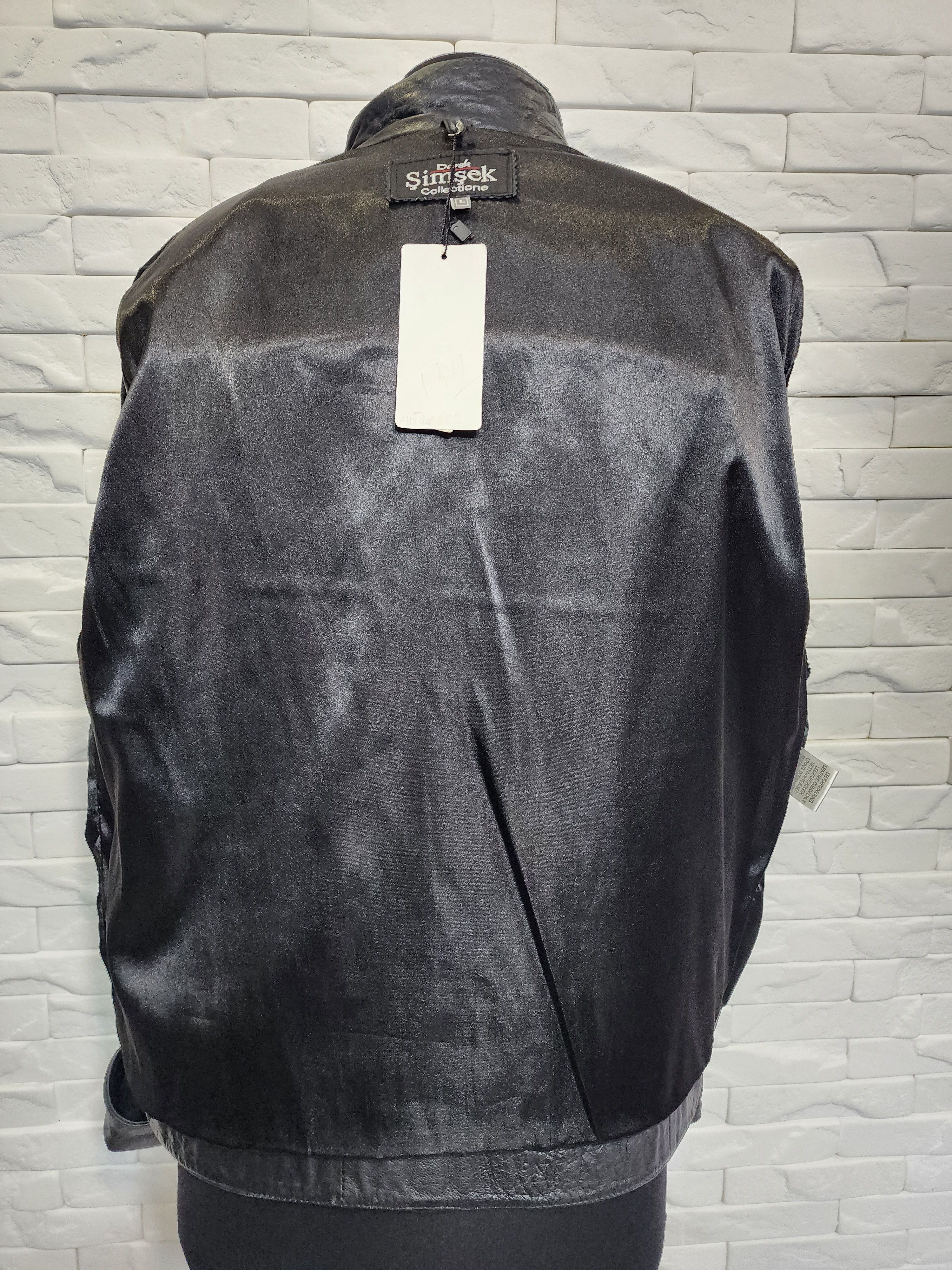 Genuine Leather Black Genuine Leather Jacket: Men's Zippered Style Size US L / EU 52-54 / 3 - 7 Thumbnail