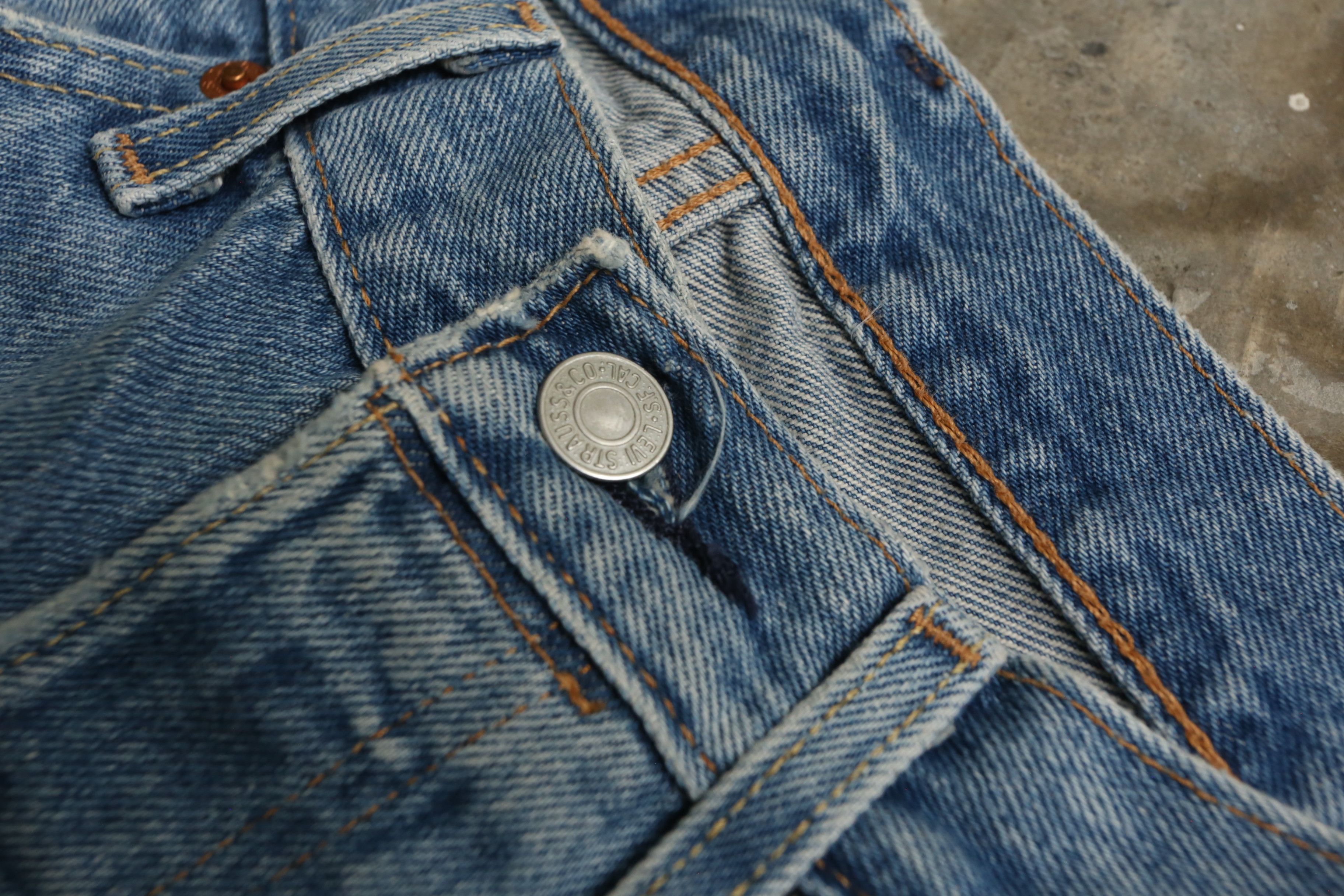 DENIM TEARS × Virgil Abloh L - DT - VA - S/S 21 - "Message in a Tear" 501 Denim Jean Size US 30 / EU 46 - 5 Thumbnail