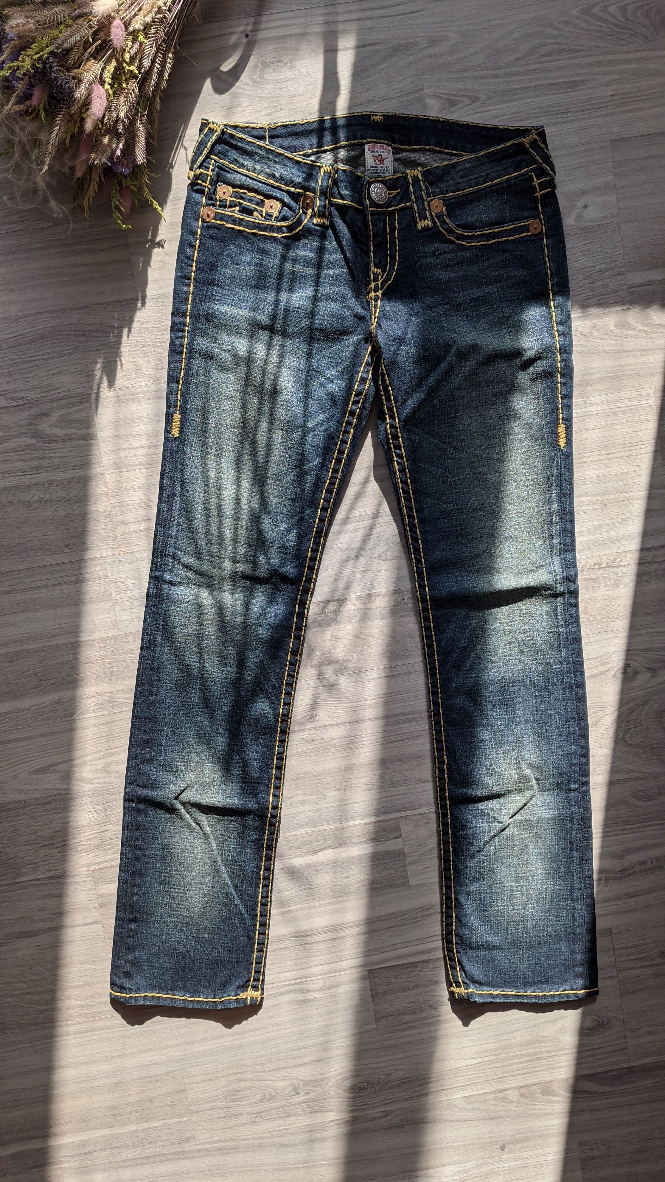 Hysteric Glamour × True Religion True religion Y2K vintage denim distressed pants slim fit Size US 29 - 2 Thumbnail