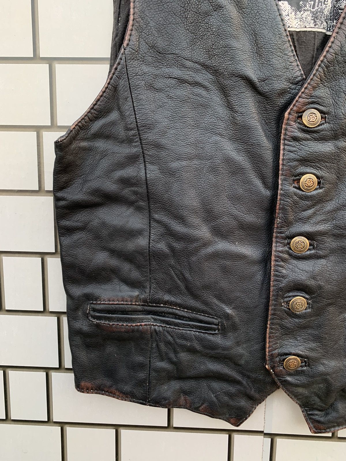 Vintage Vintage ECHT LEDER The Flying Vests Leather Jacket Size US M / EU 48-50 / 2 - 5 Thumbnail
