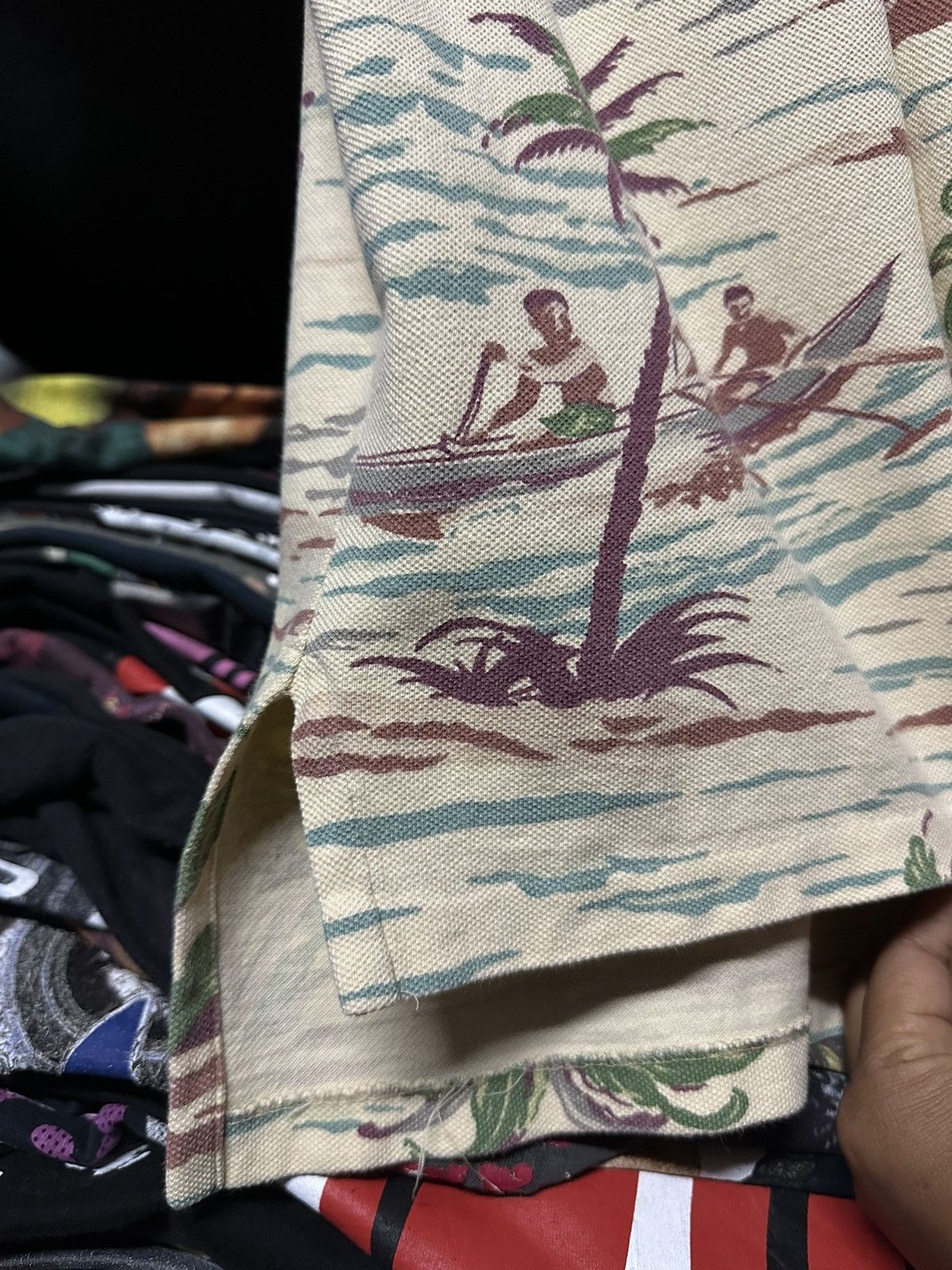 Polo Ralph Lauren × RRL Ralph Lauren × Vintage Vintage 90s Polo Ralph Lauren Sailing Hawaii Beach Polo Tee Size US L / EU 52-54 / 3 - 6 Thumbnail