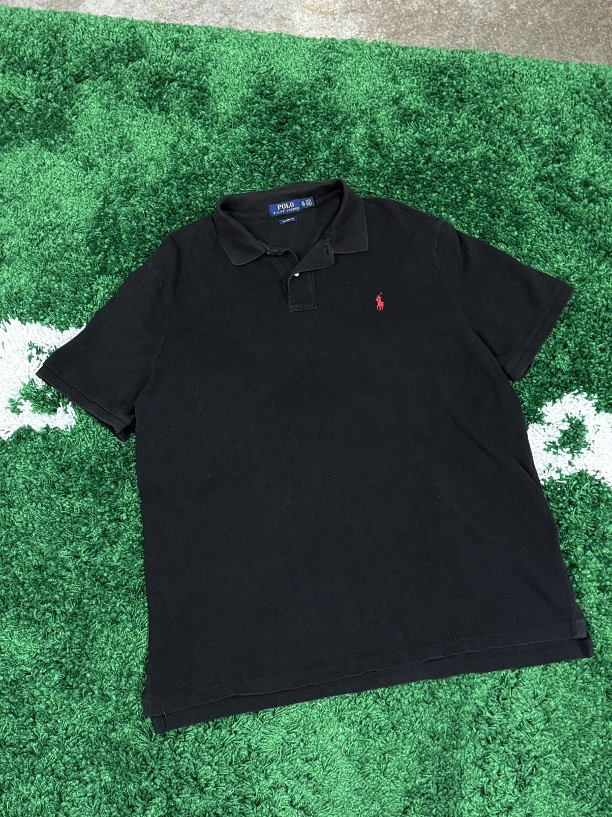 Polo Ralph Lauren Polo Ralph Lauren Classic Black Red Logo Horse PRL Shirt XL Size US XL / EU 56 / 4 - 1 Thumbnail