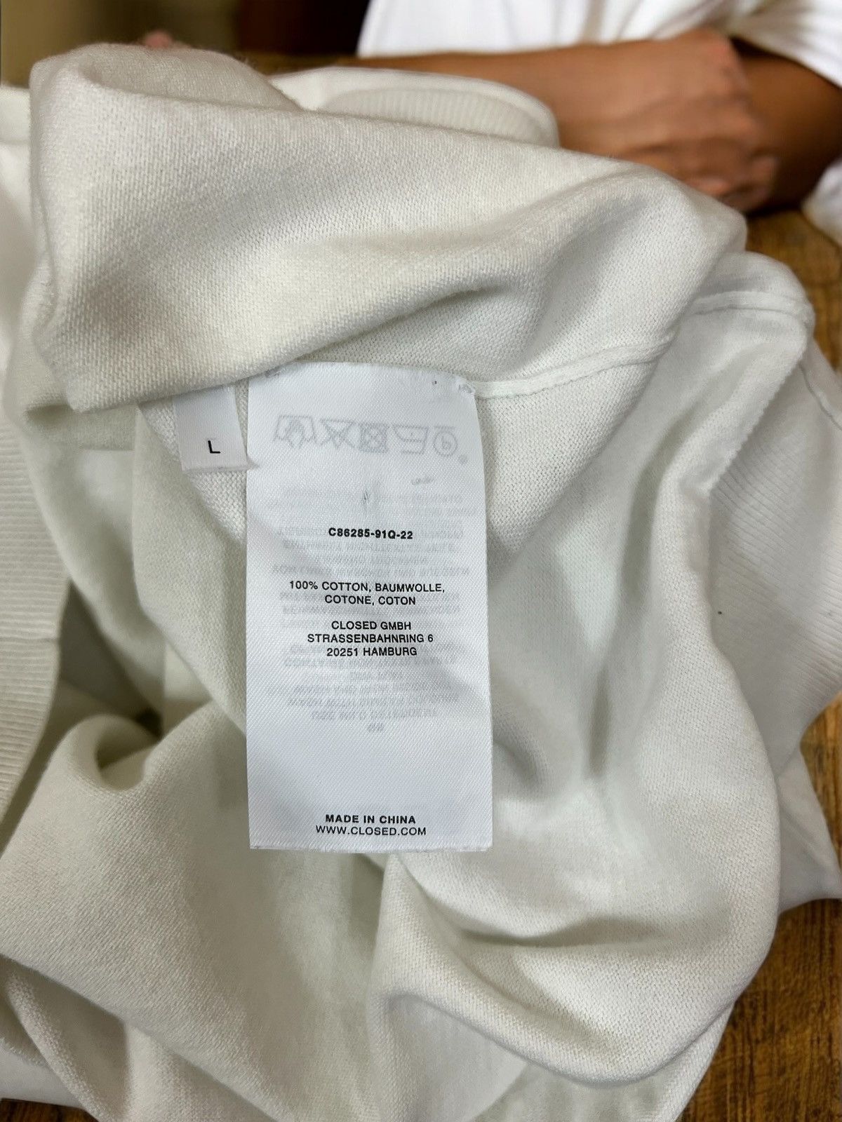 CLOSED Closed white polo shirt size M Size US M / EU 48-50 / 2 - 6 Thumbnail