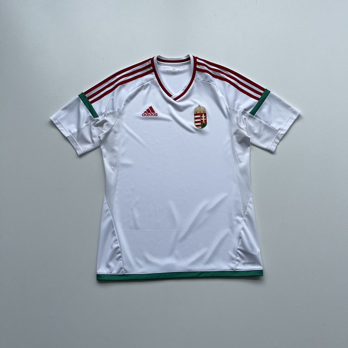 Adidas Adidas Hungary 2016/2017 Away Jersey UEFA Soccer White Rare Size US M / EU 48-50 / 2 - 1 Thumbnail