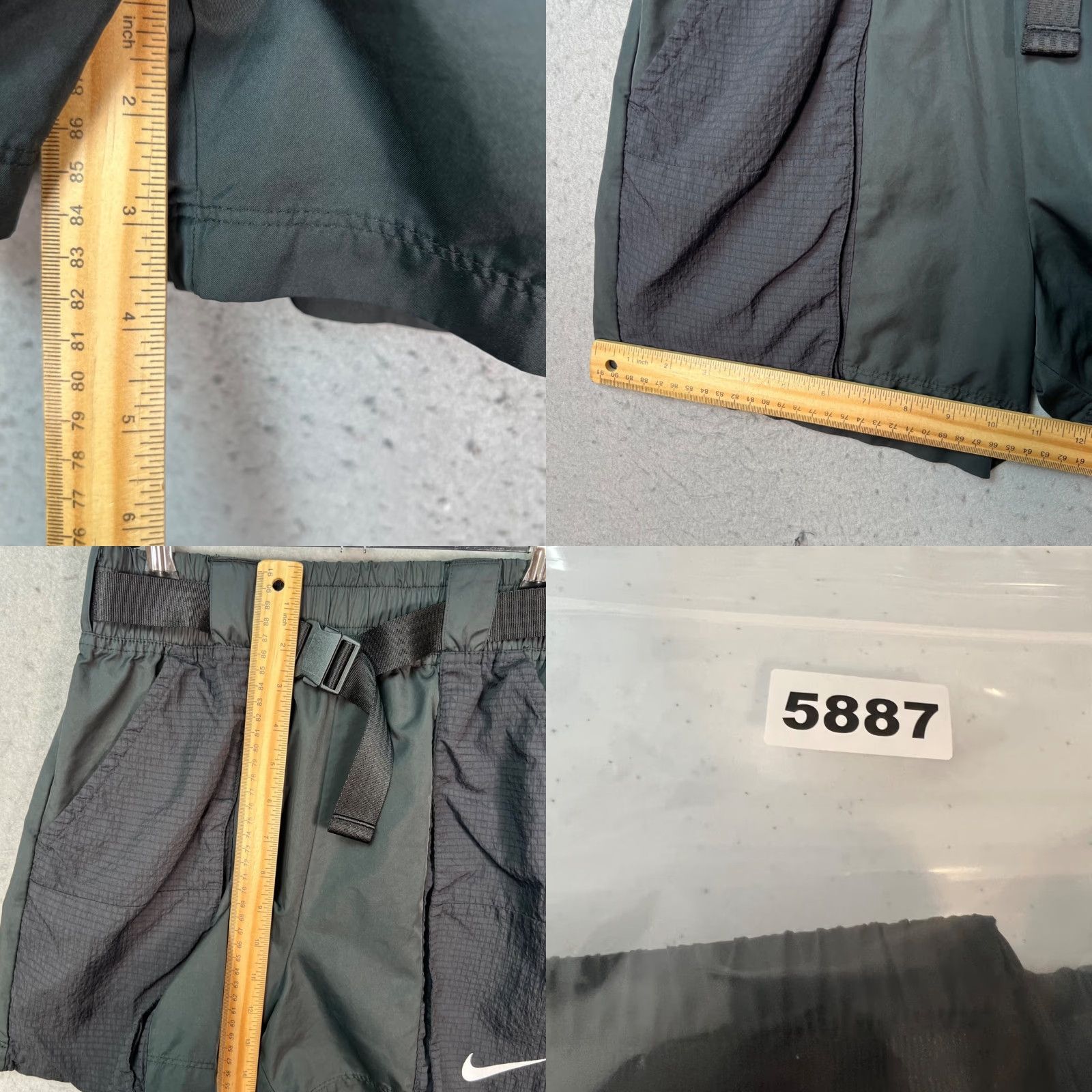 Nike Nike Womens Size Small Black Trail Athletic Shorts w/ Adjustable Belt Size 28" / US 6 / IT 42 - 8 Thumbnail