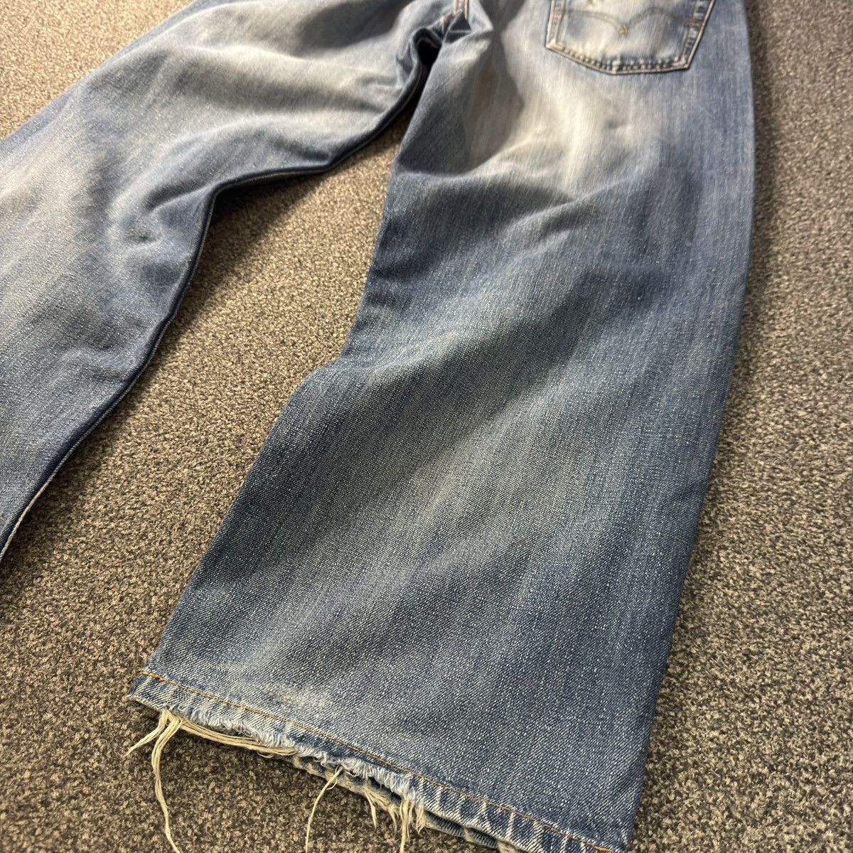 Engineered Garments × Levi's Vintage 90s Levis 504-B3 Distressed Faded Aging Denim USA Size US 34 / EU 50 - 12 Thumbnail