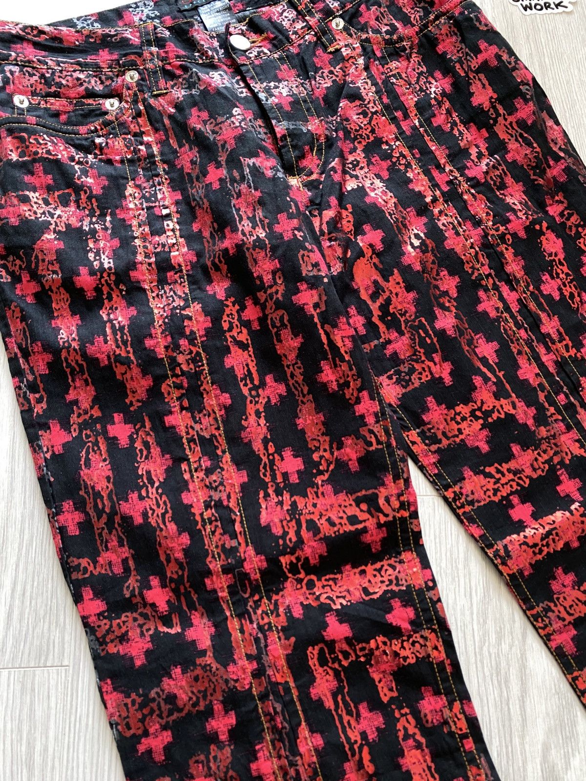 Custo Barcelona Custo Barcelona black and red pants Size 28" / US 6 / IT 42 - 3 Thumbnail