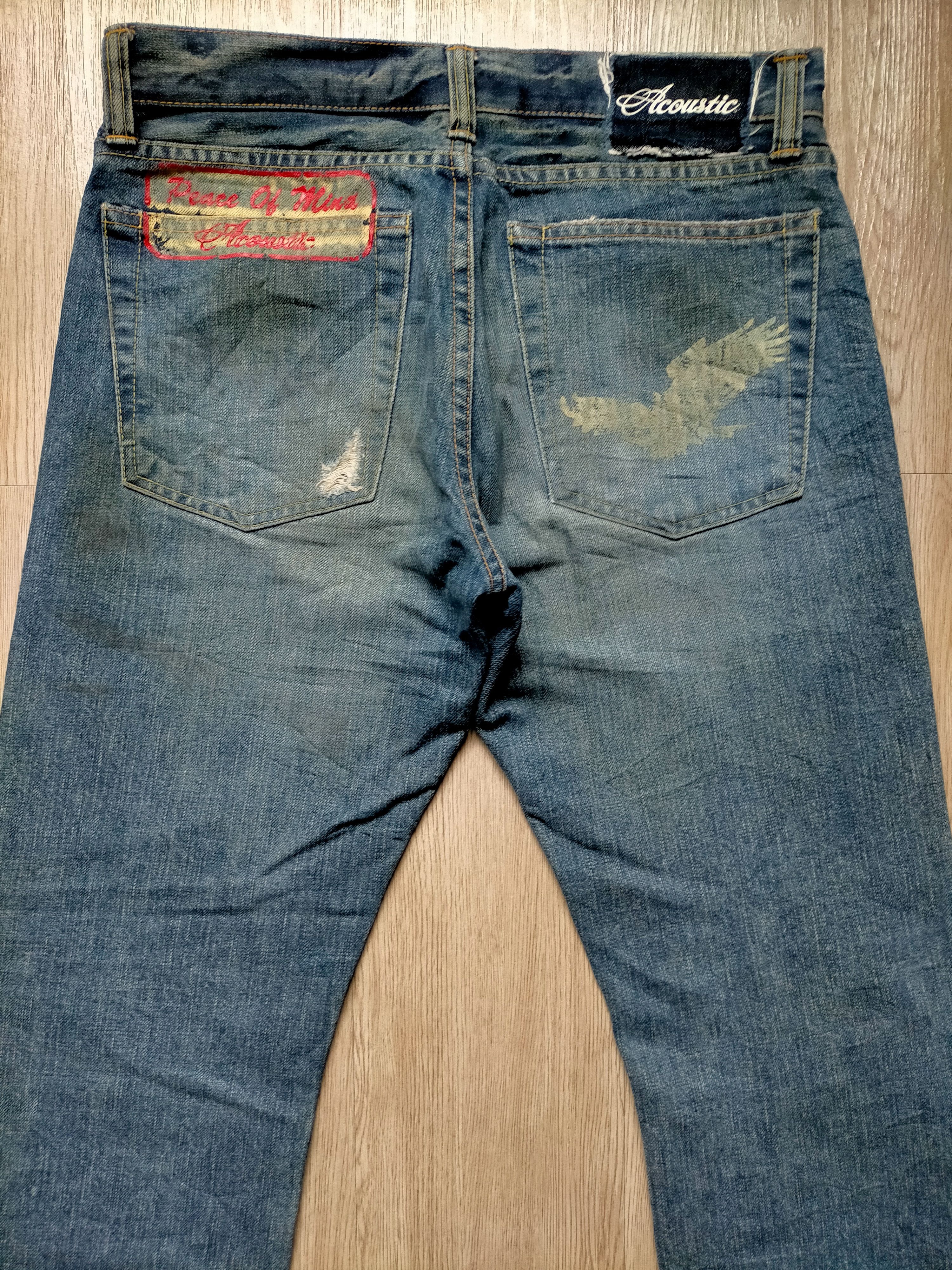 Hysteric Glamour × Japanese Brand Made in Japan Acoustic Denim Pants Size US 31 - 9 Thumbnail