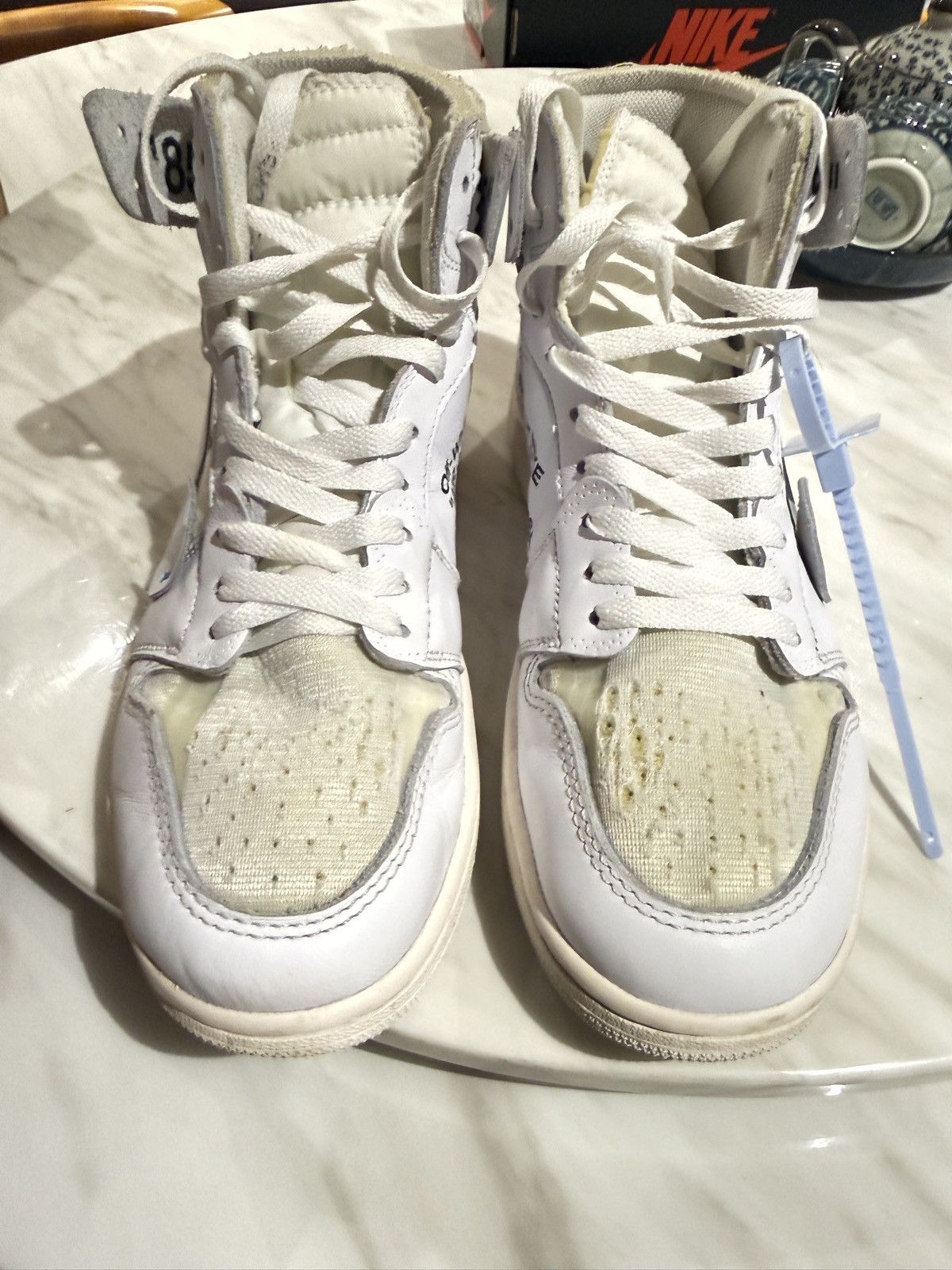 Jordan Brand × Off-White Jordan 1 Off-White Euro Size US 9.5 / EU 42-43 - 3 Thumbnail