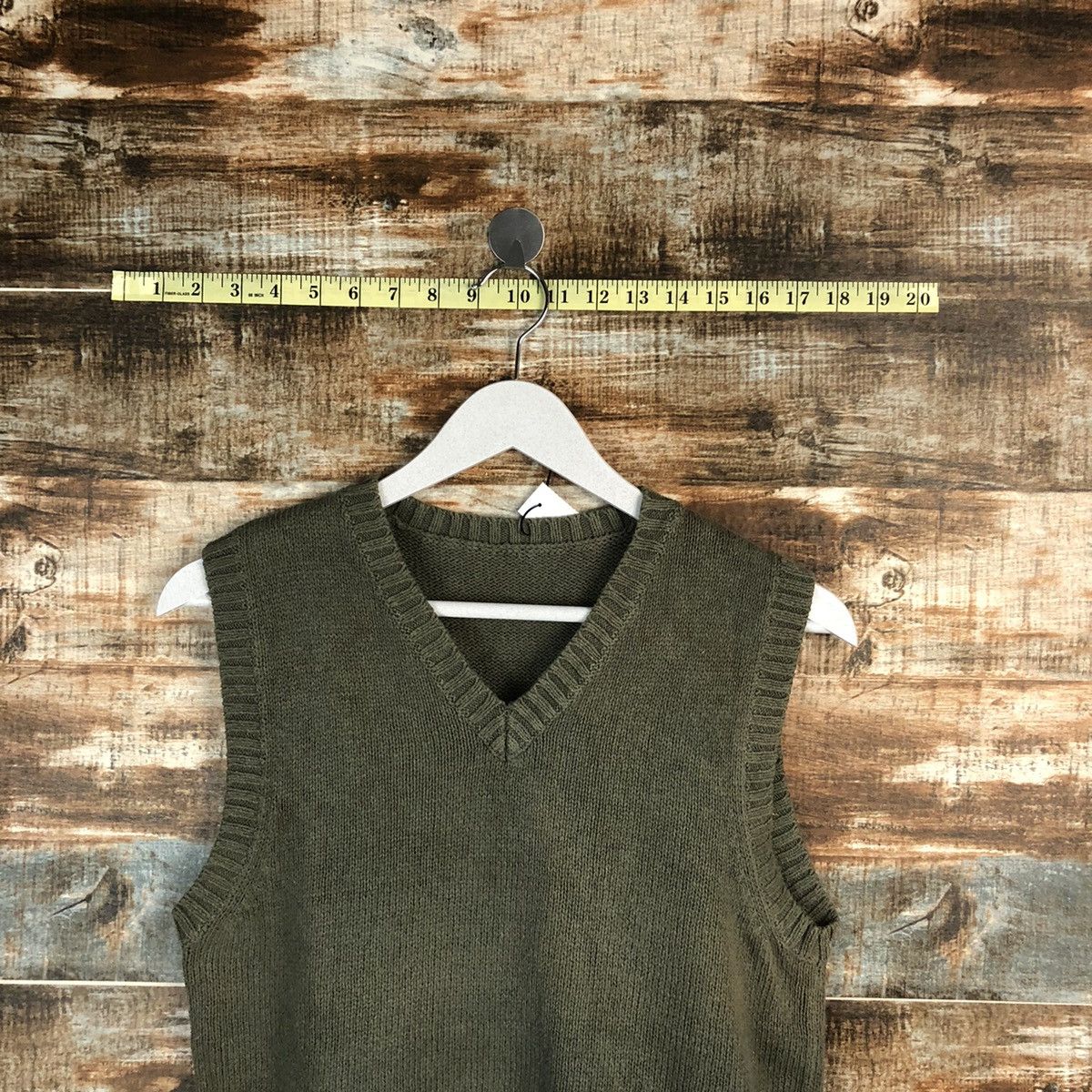 Homespun Knitwear Japanese Brand Green Vest Knitwear sleeveless vintage #A1678 Size US S / EU 44-46 / 1 - 4 Thumbnail