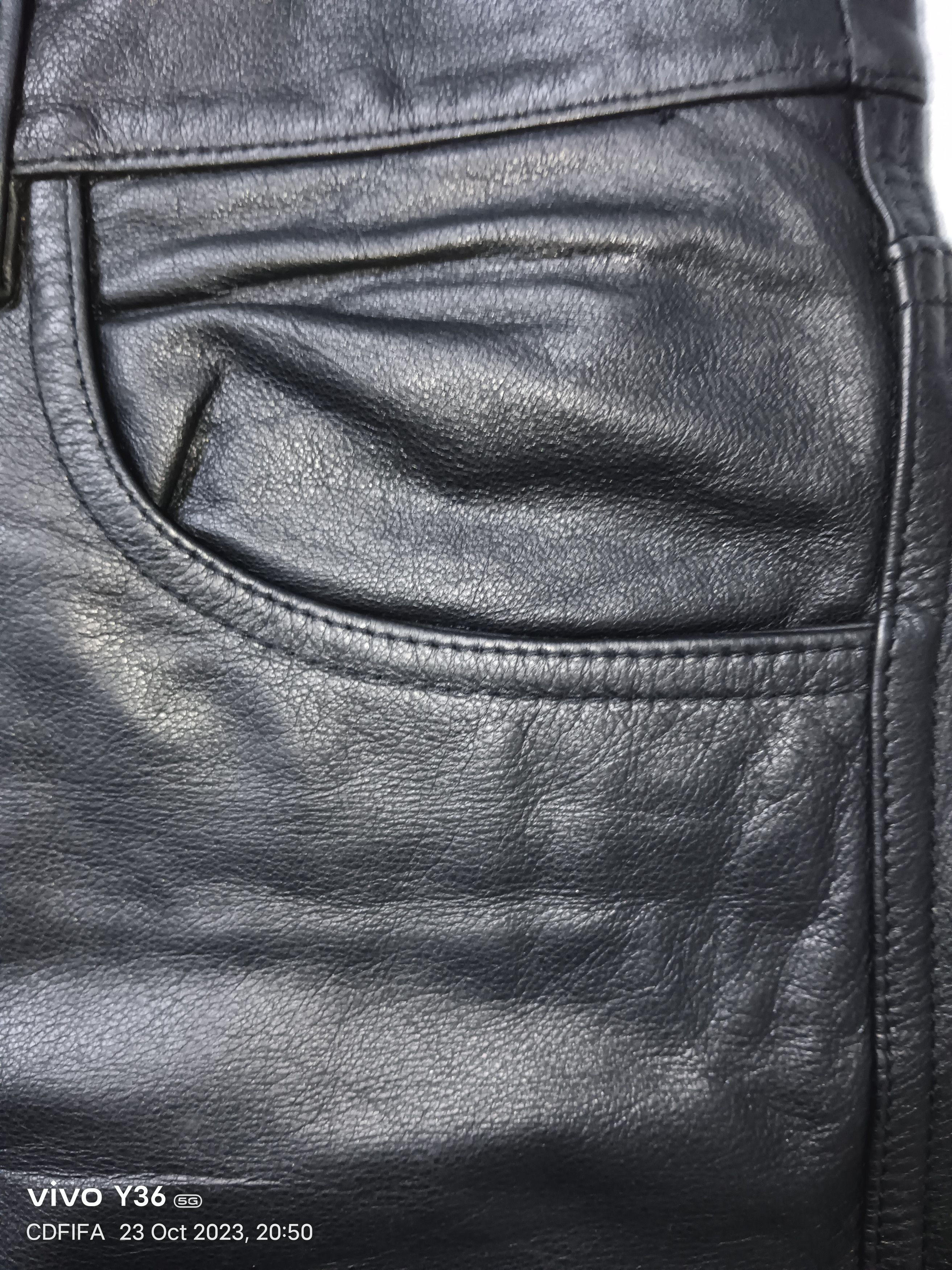 Louis Philippe Louis Chavlon Genuine Leather Pants Size US 28 / EU 44 - 7 Thumbnail